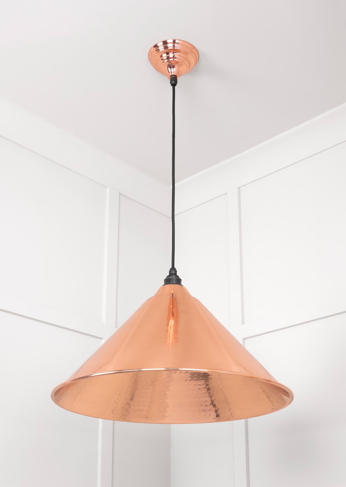 From The Anvil Hammered Copper Hockley Pendant
