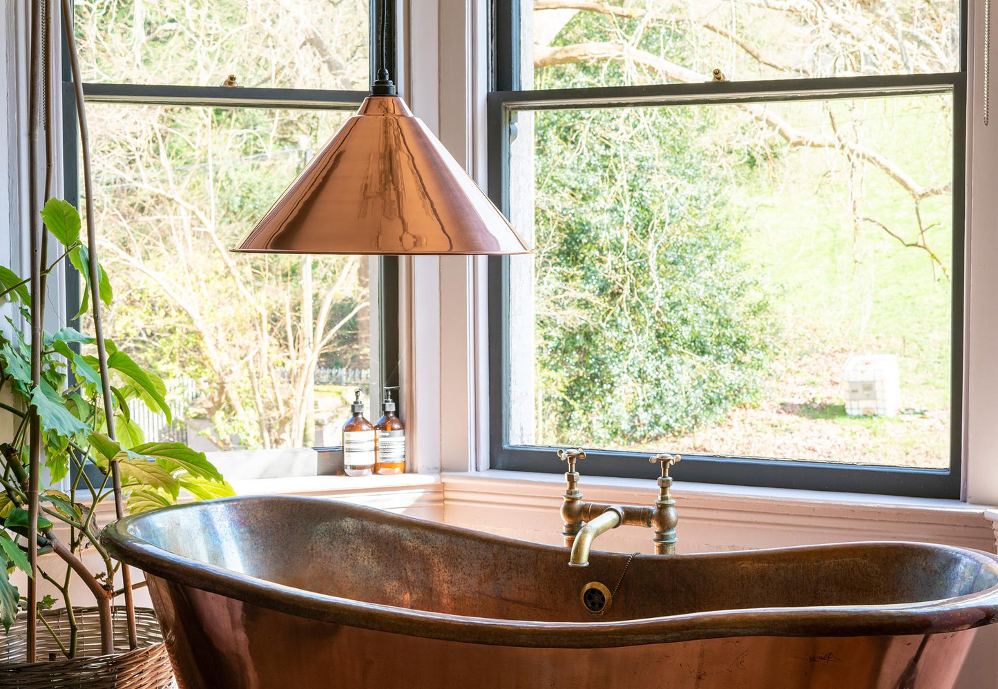 From The Anvil Hammered Copper Hockley Pendant