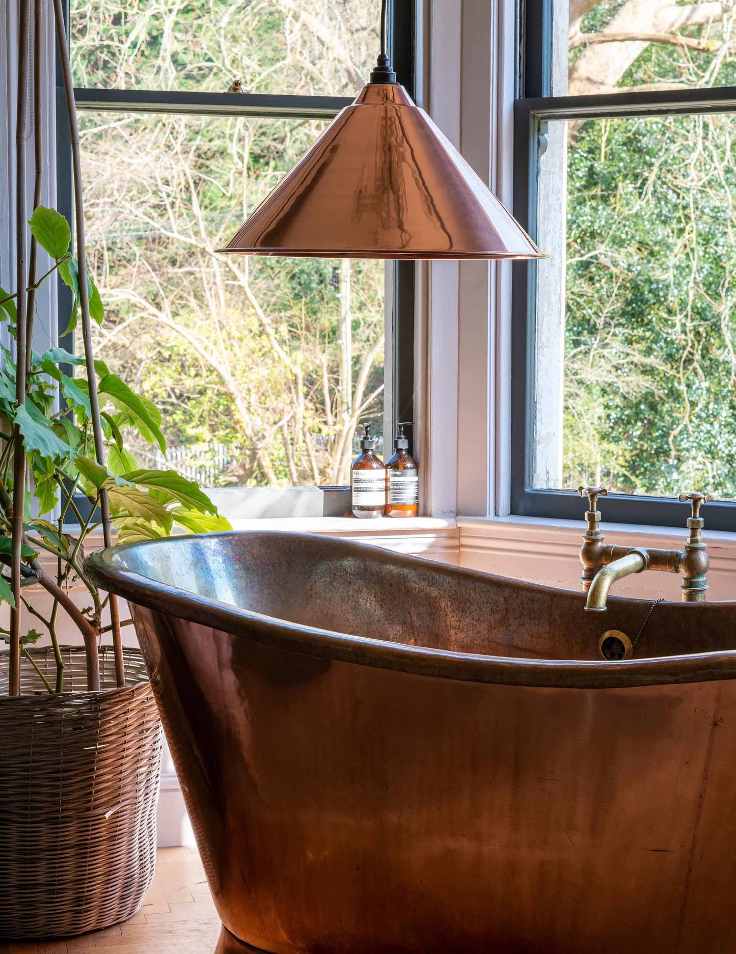 From The Anvil Hammered Copper Hockley Pendant