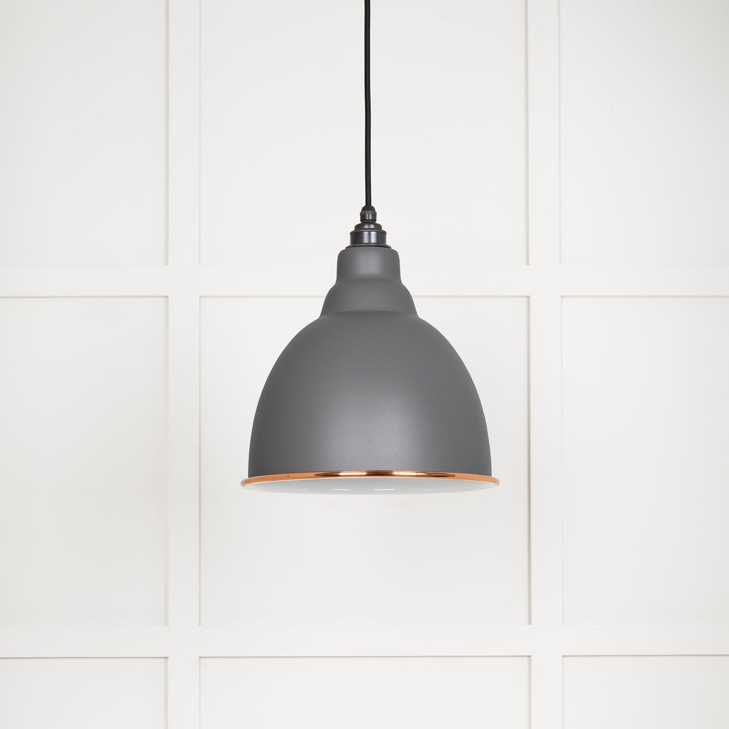 From The Anvil White Gloss Brindley Pendant