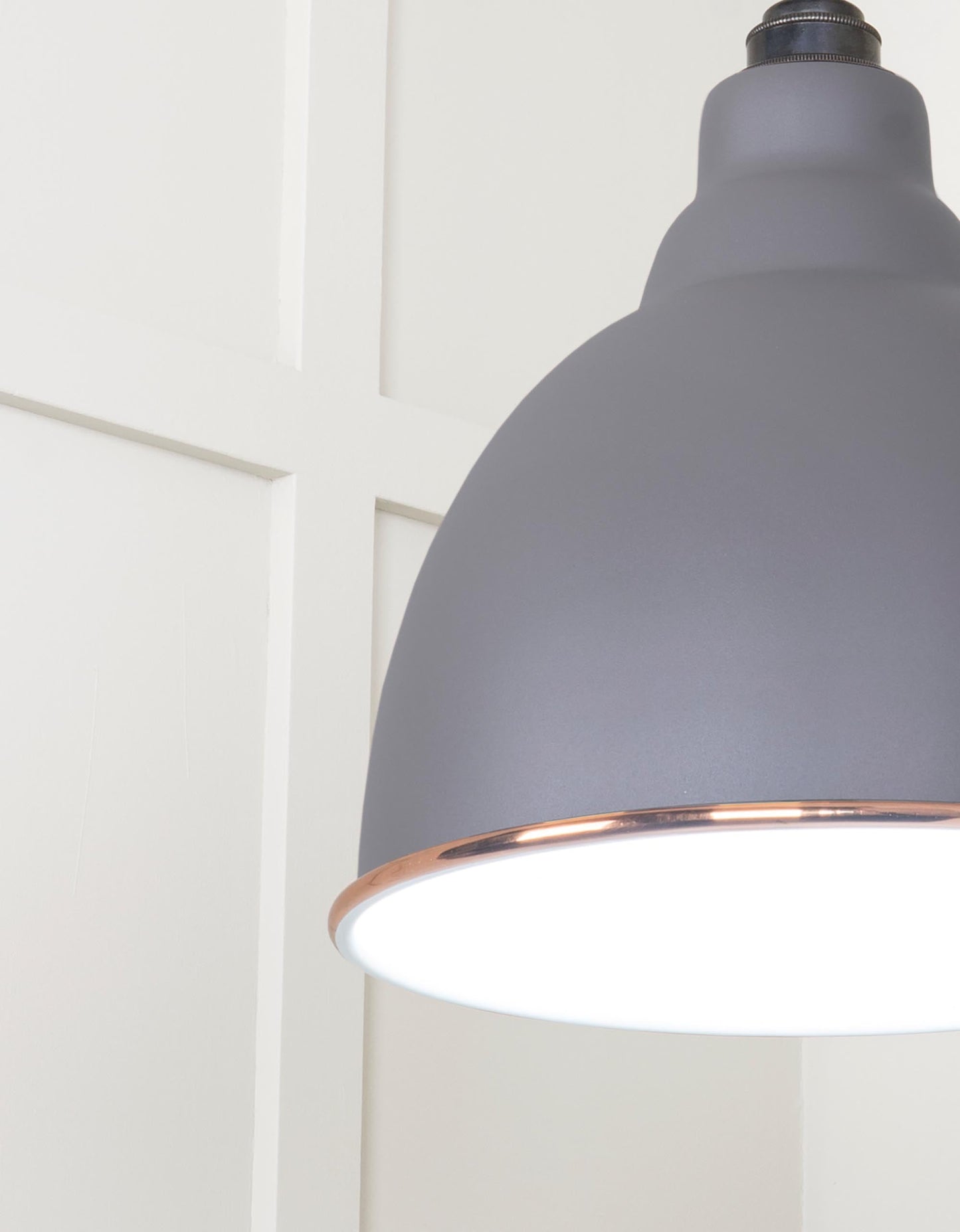 From The Anvil White Gloss Brindley Pendant