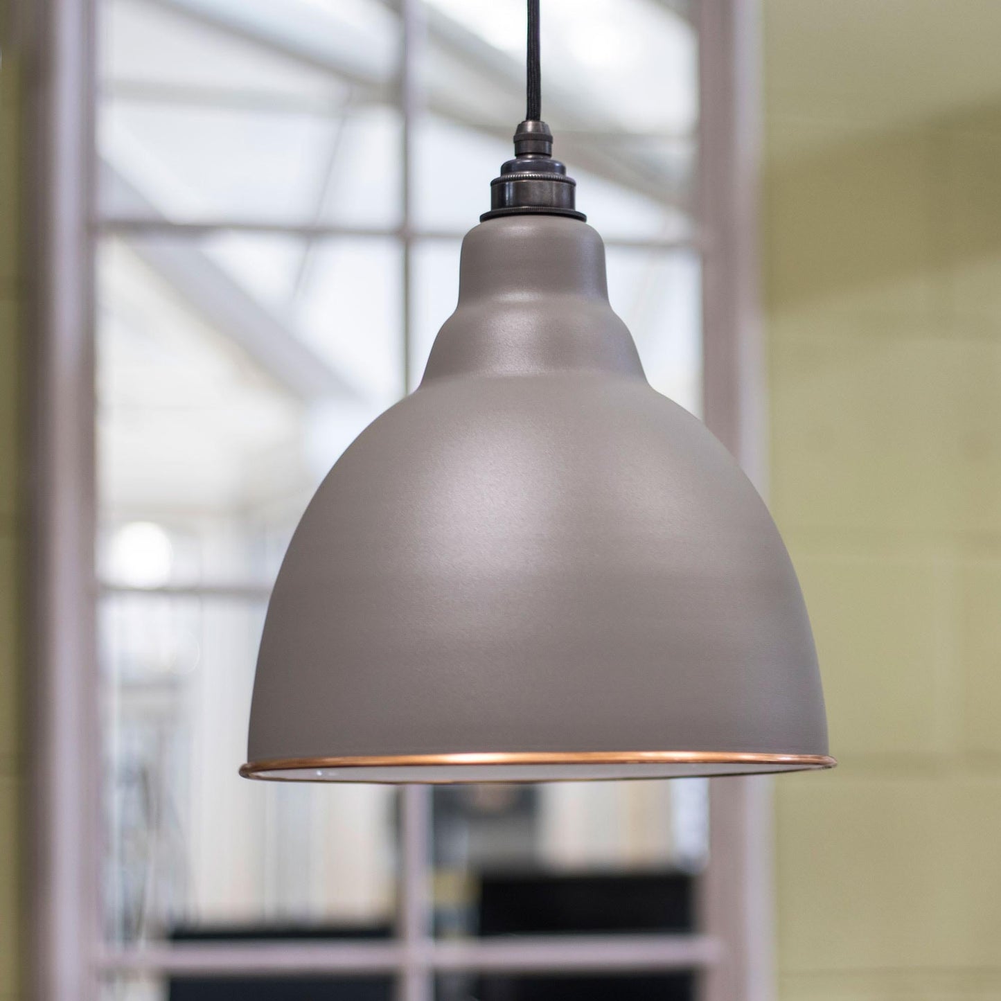 From The Anvil White Gloss Brindley Pendant