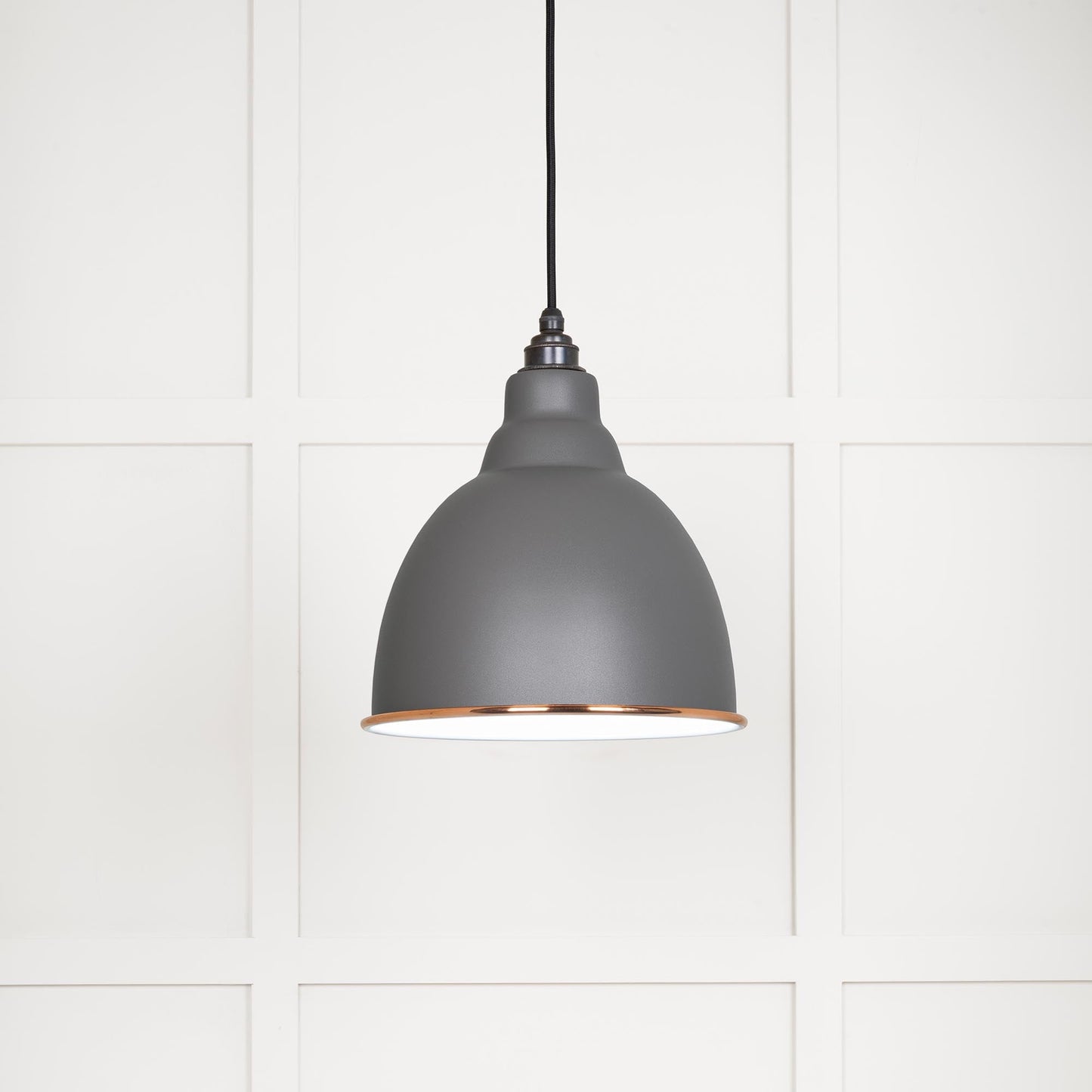 From The Anvil White Gloss Brindley Pendant