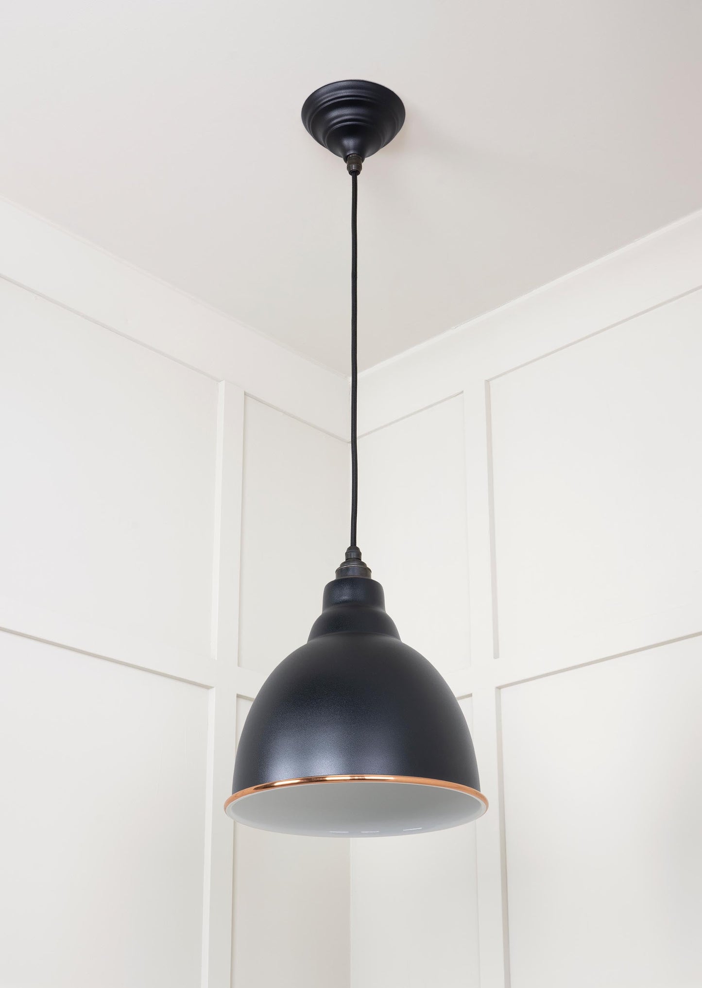 From The Anvil White Gloss Brindley Pendant