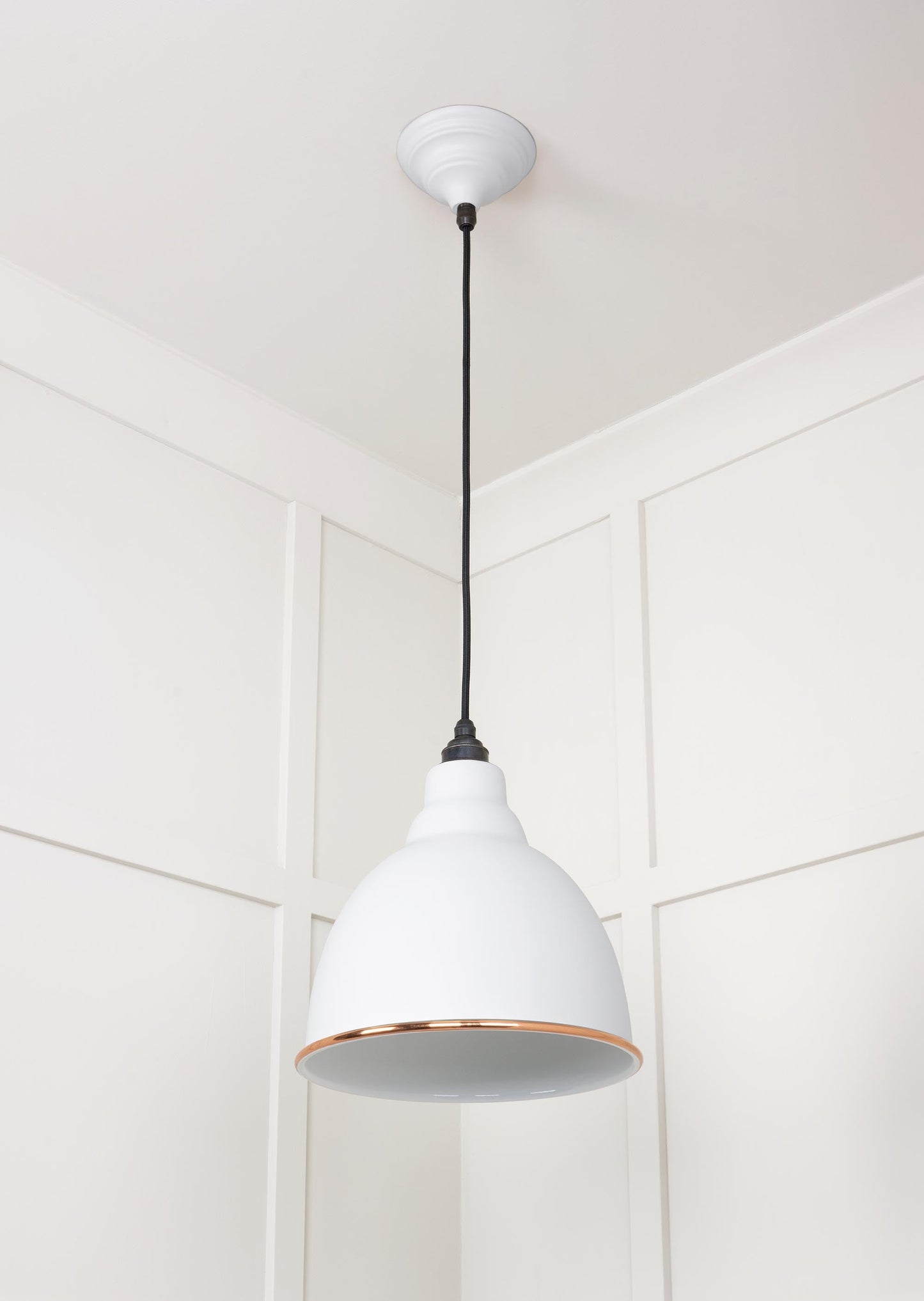 From The Anvil White Gloss Brindley Pendant