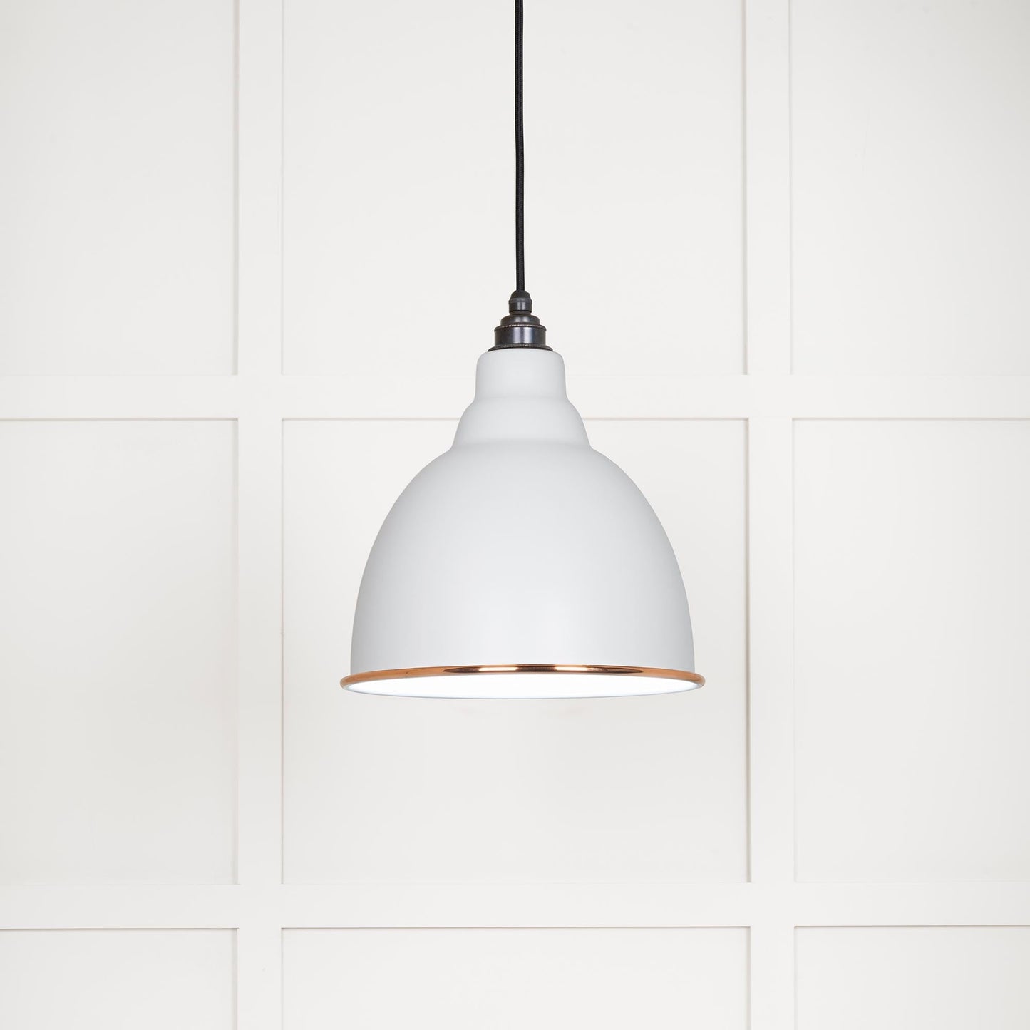 From The Anvil White Gloss Brindley Pendant