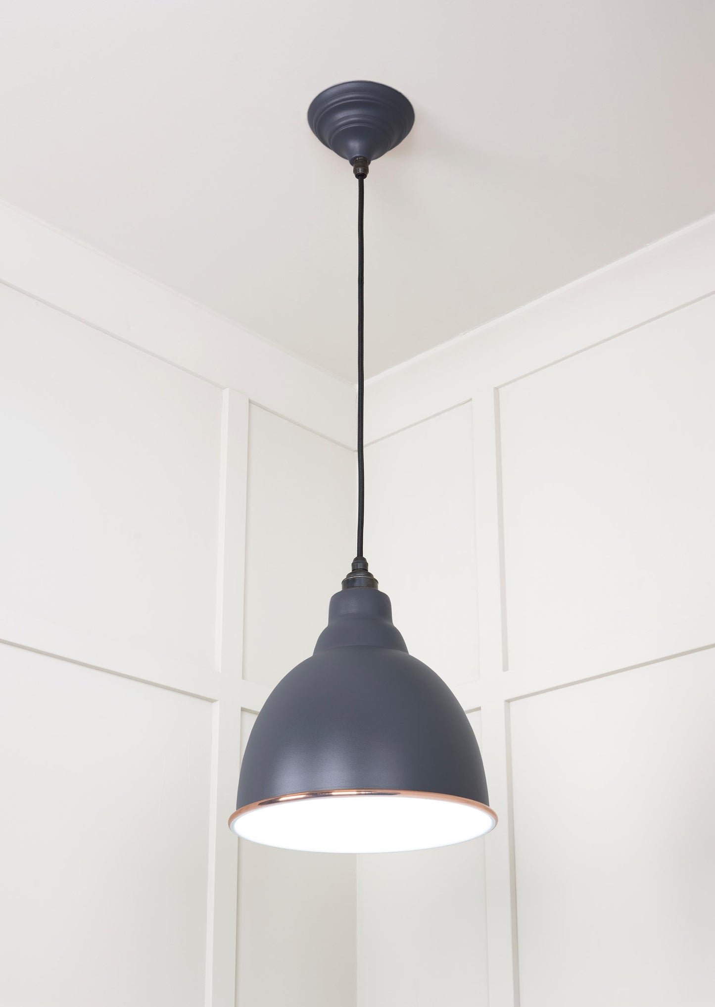 From The Anvil White Gloss Brindley Pendant