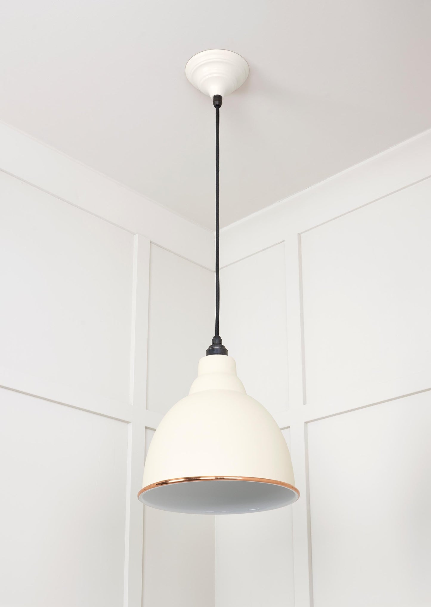 From The Anvil White Gloss Brindley Pendant
