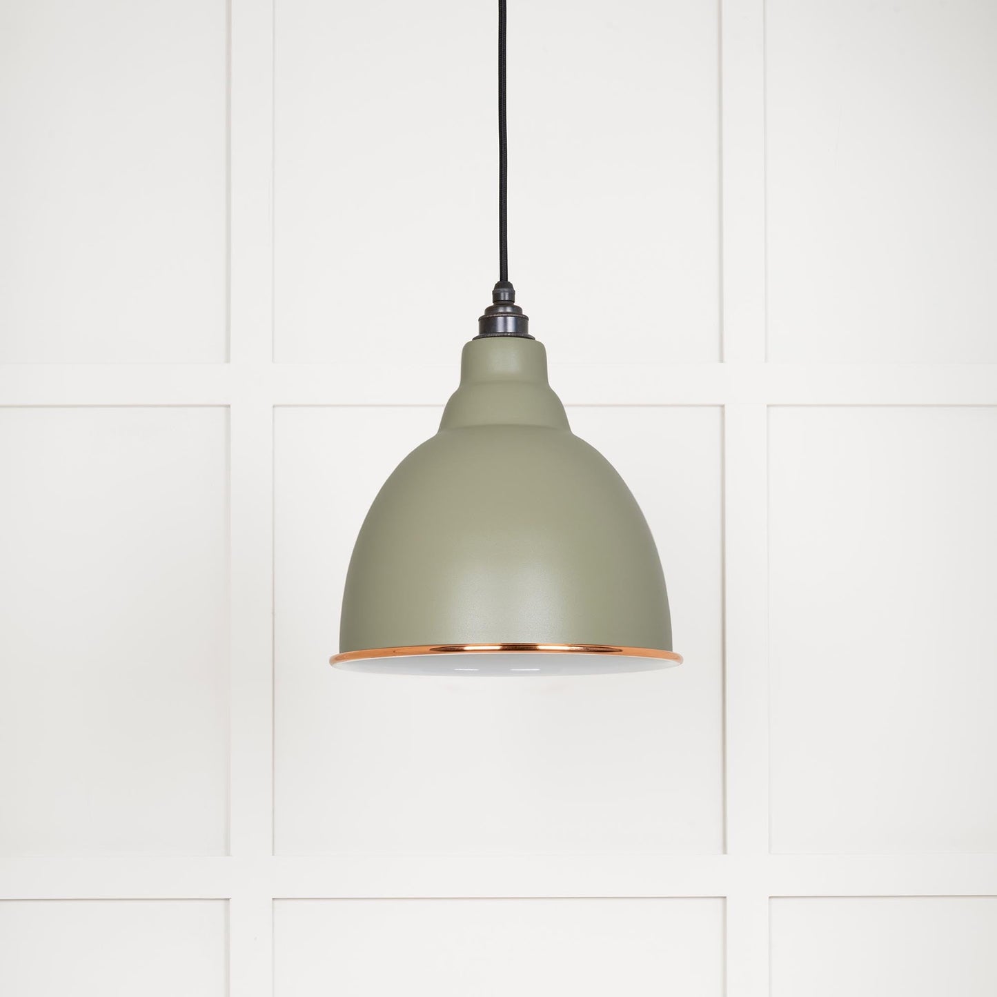From The Anvil White Gloss Brindley Pendant