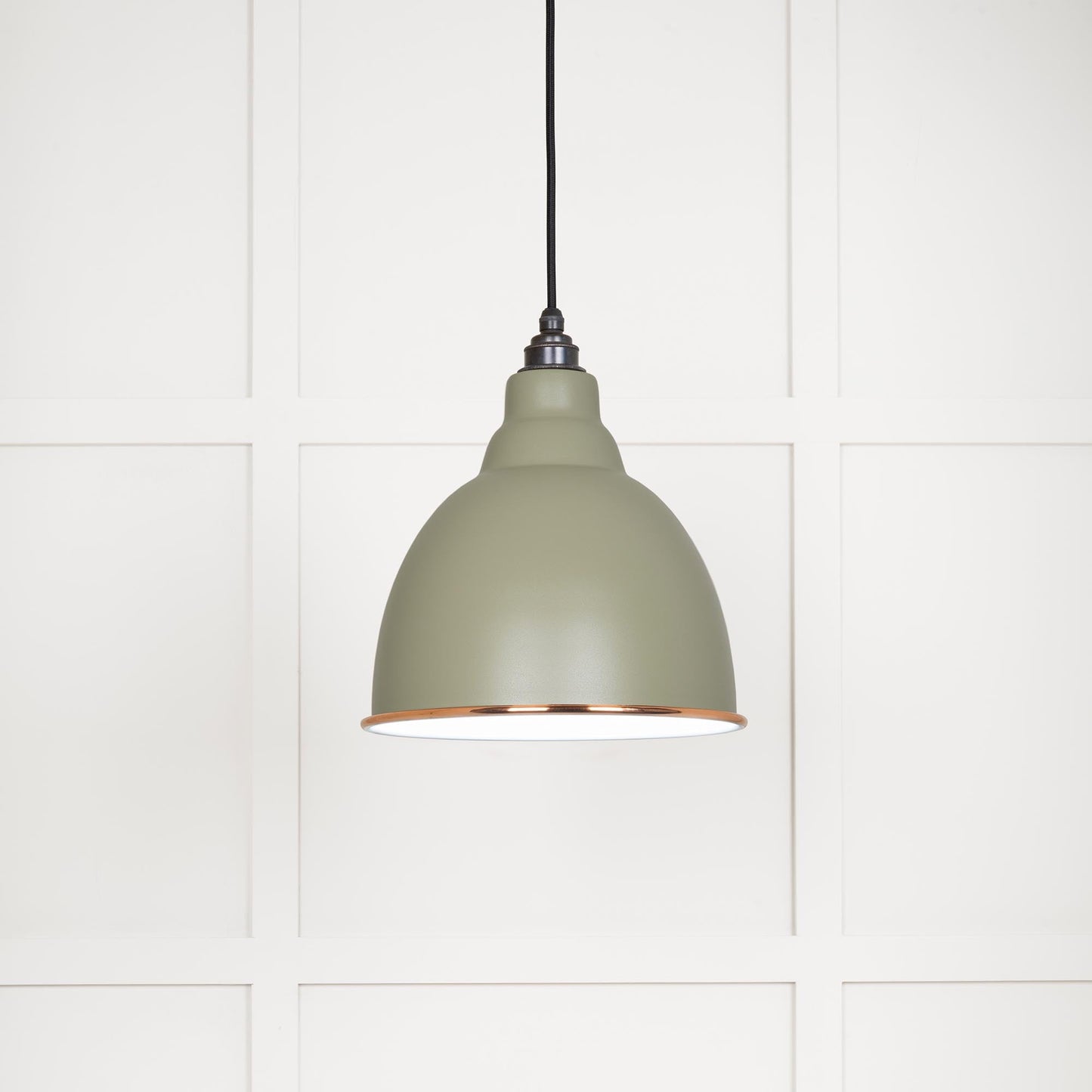 From The Anvil White Gloss Brindley Pendant