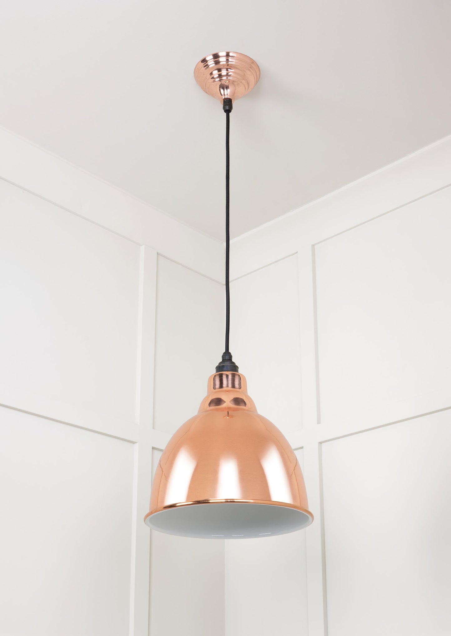 From The Anvil White Gloss Brindley Pendant