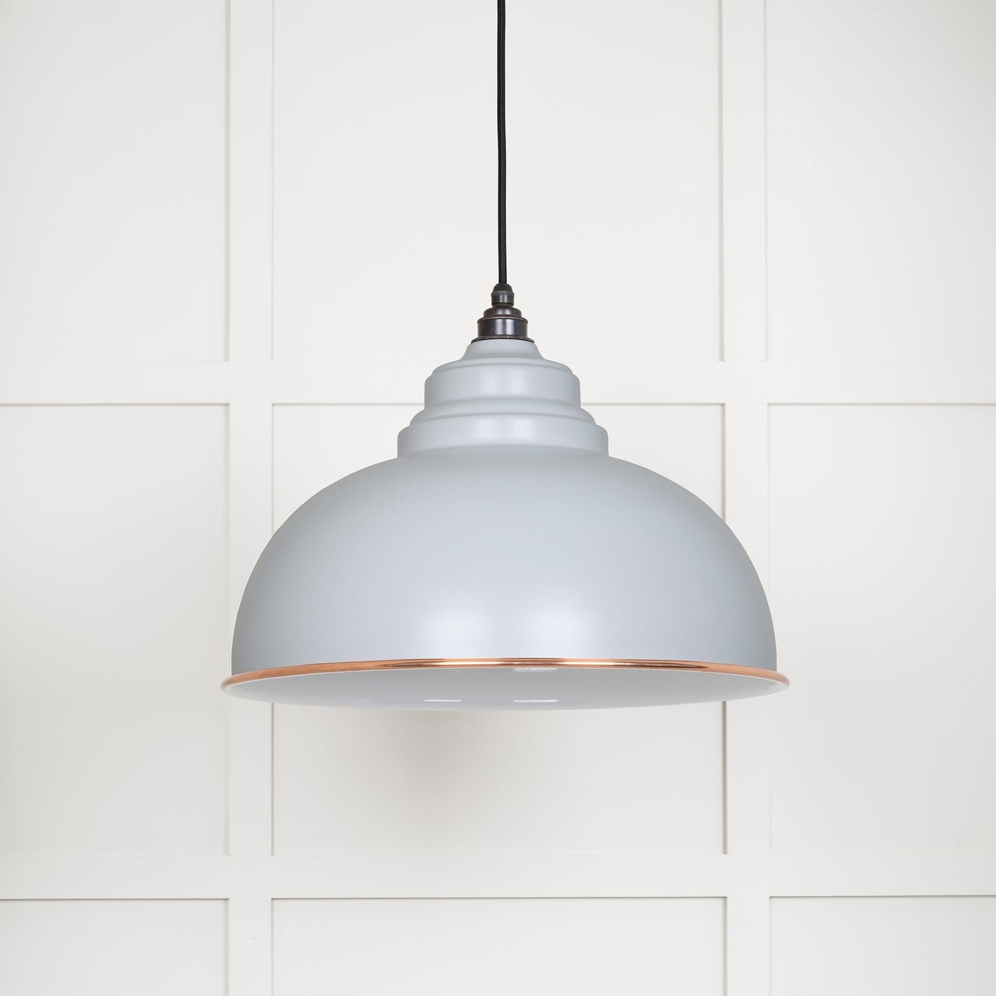 From The Anvil White Gloss Harborne Pendant