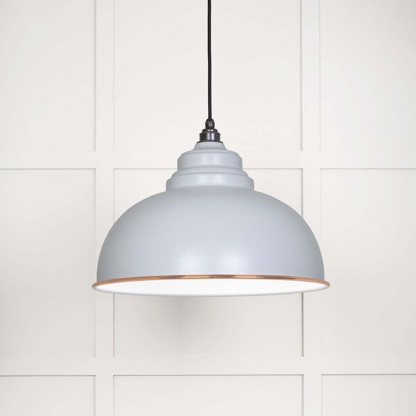 From The Anvil White Gloss Harborne Pendant