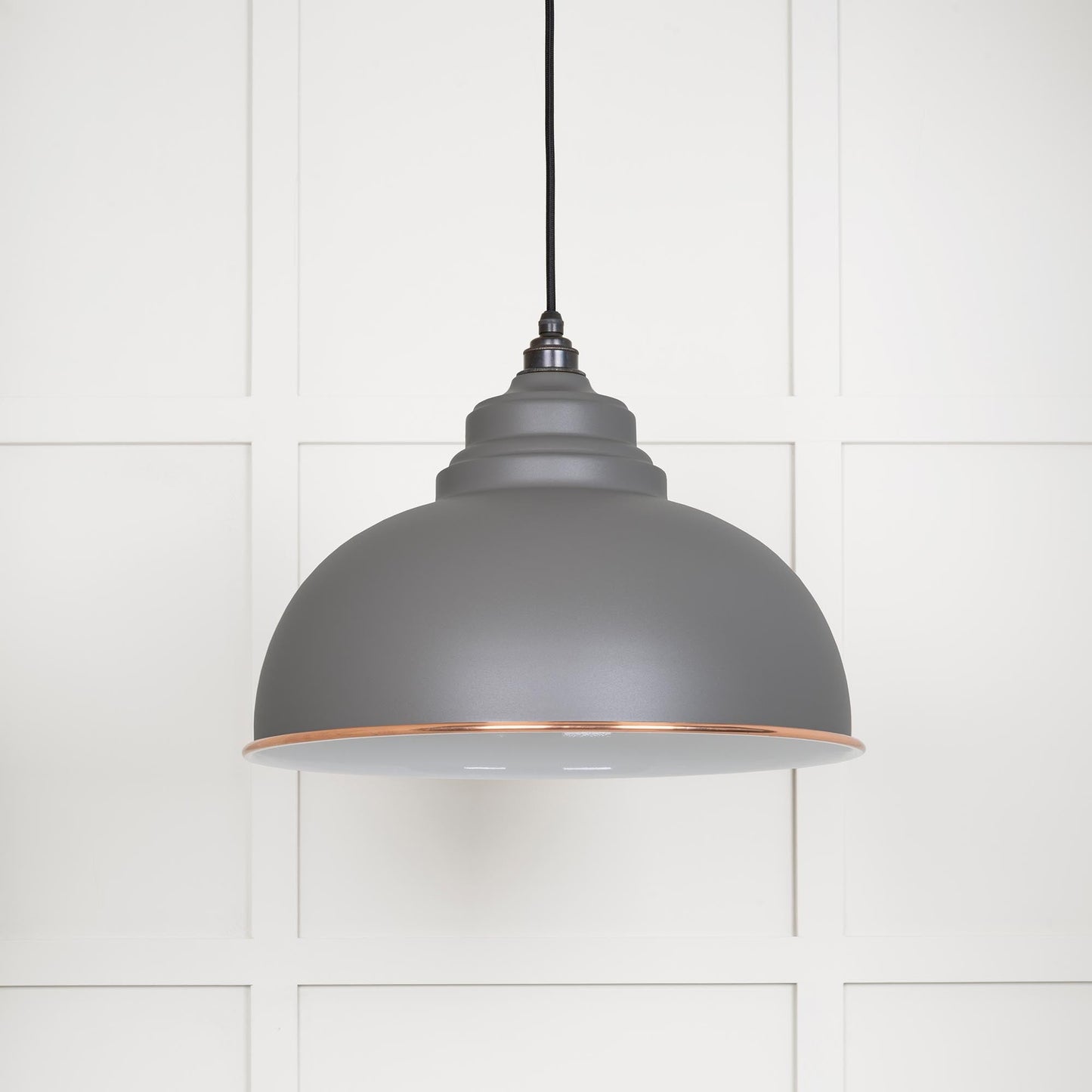 From The Anvil White Gloss Harborne Pendant