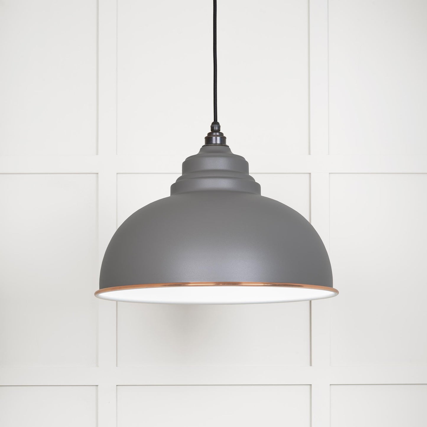 From The Anvil White Gloss Harborne Pendant