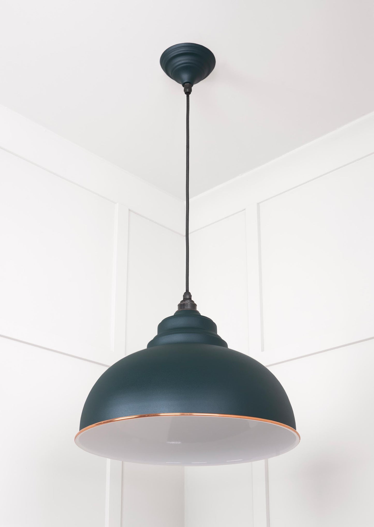 From The Anvil White Gloss Harborne Pendant
