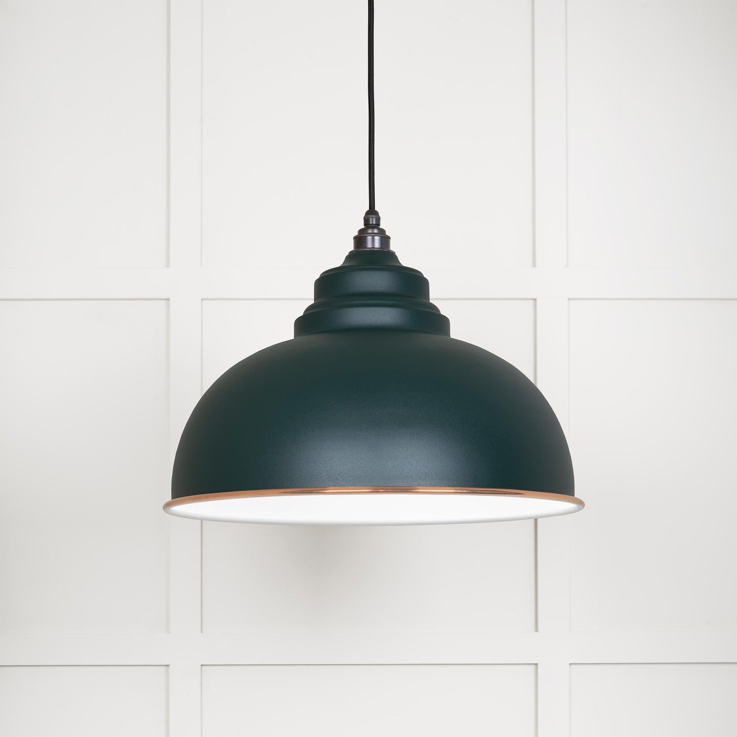 From The Anvil White Gloss Harborne Pendant