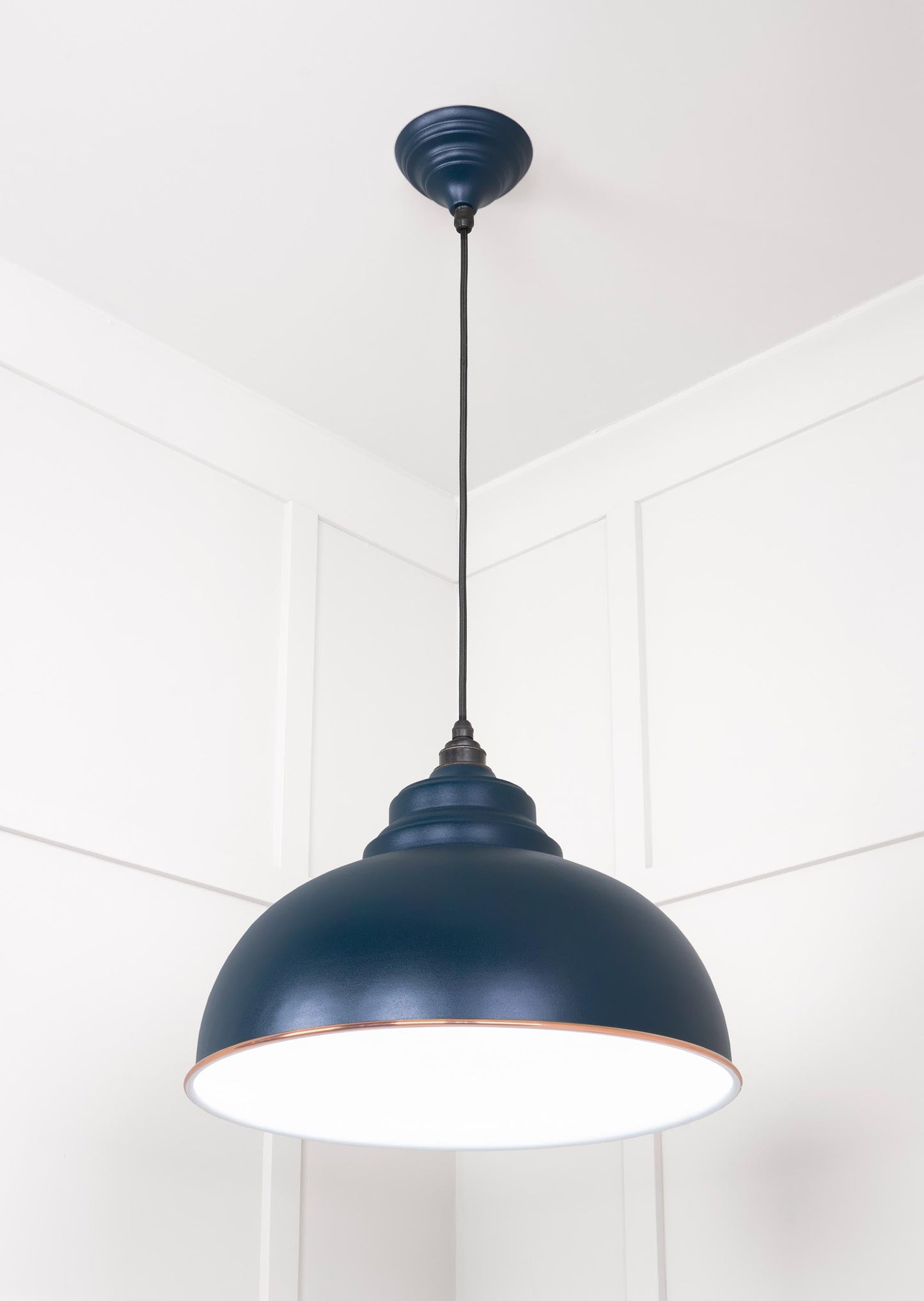 From The Anvil White Gloss Harborne Pendant