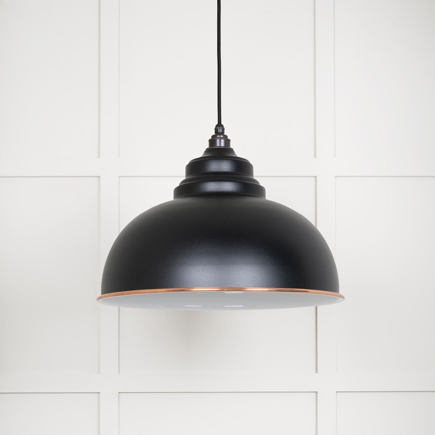 From The Anvil White Gloss Harborne Pendant
