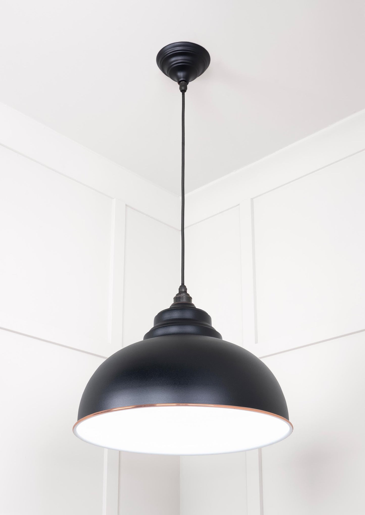 From The Anvil White Gloss Harborne Pendant