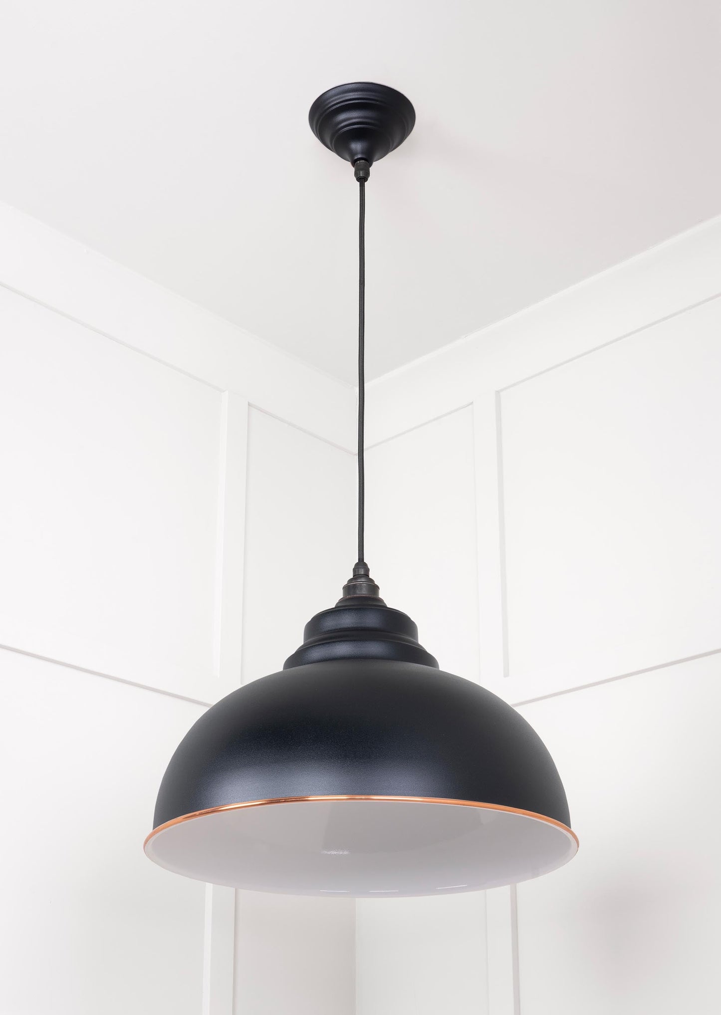 From The Anvil White Gloss Harborne Pendant
