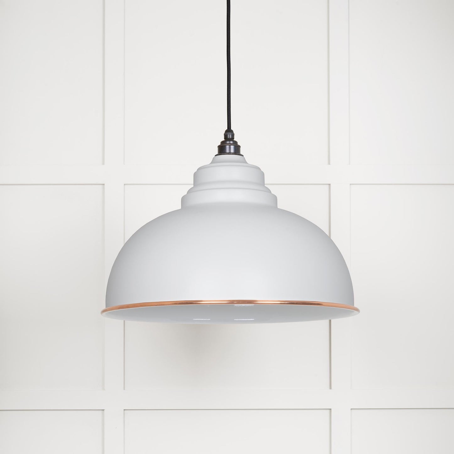 From The Anvil White Gloss Harborne Pendant