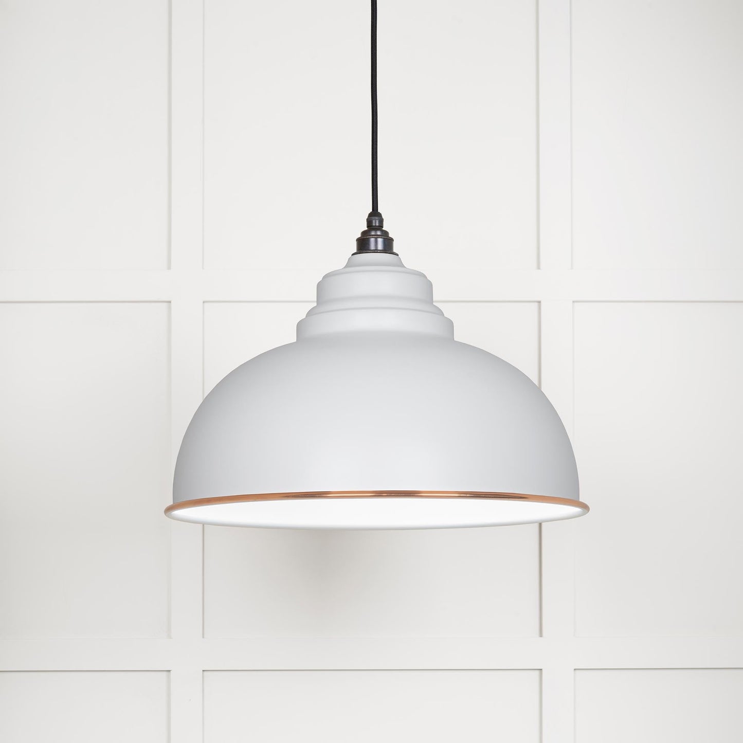 From The Anvil White Gloss Harborne Pendant