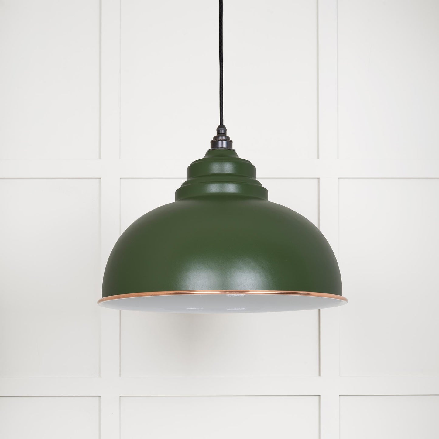 From The Anvil White Gloss Harborne Pendant