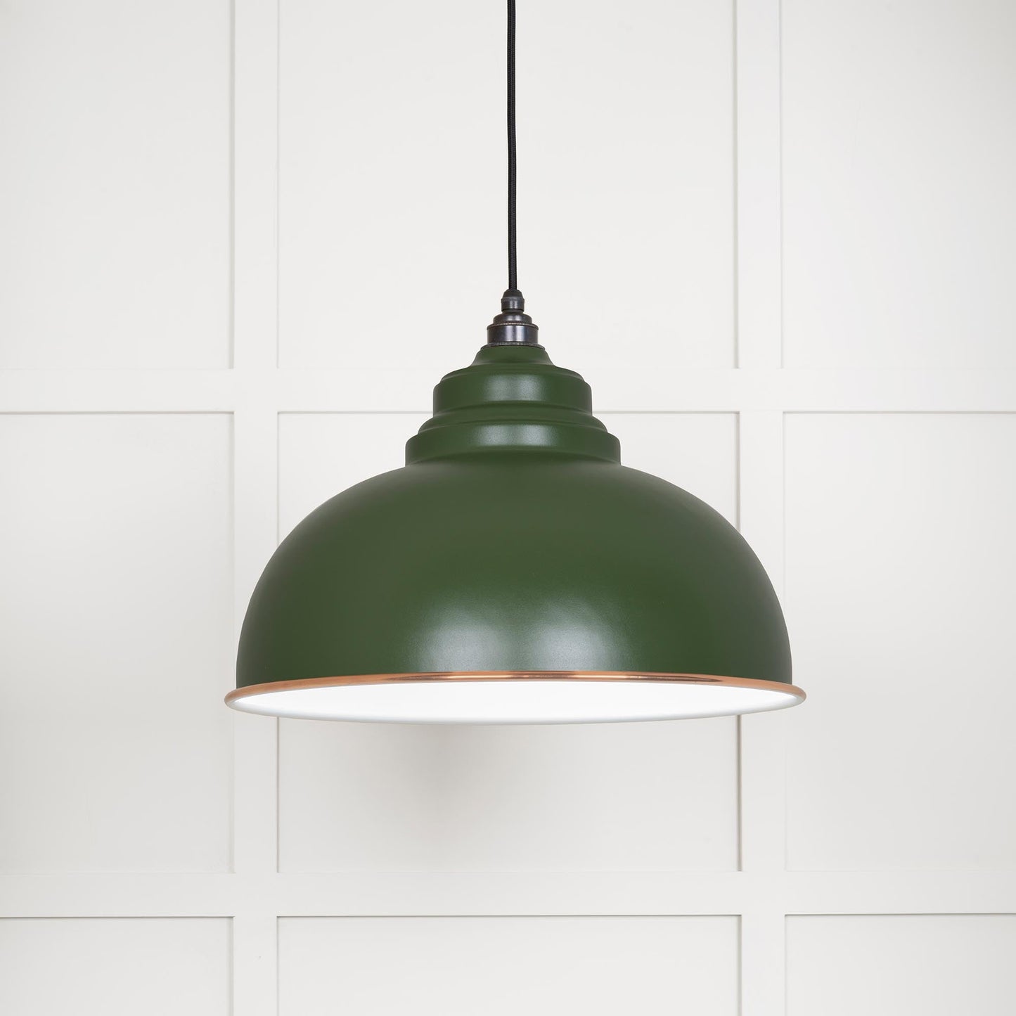 From The Anvil White Gloss Harborne Pendant