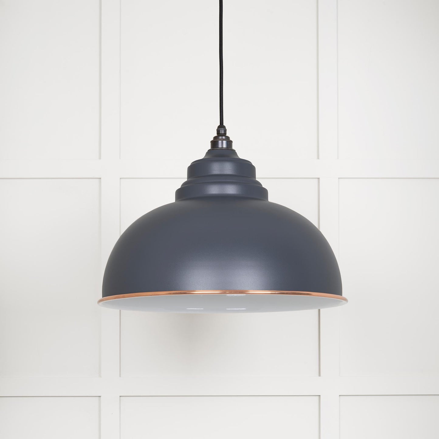 From The Anvil White Gloss Harborne Pendant