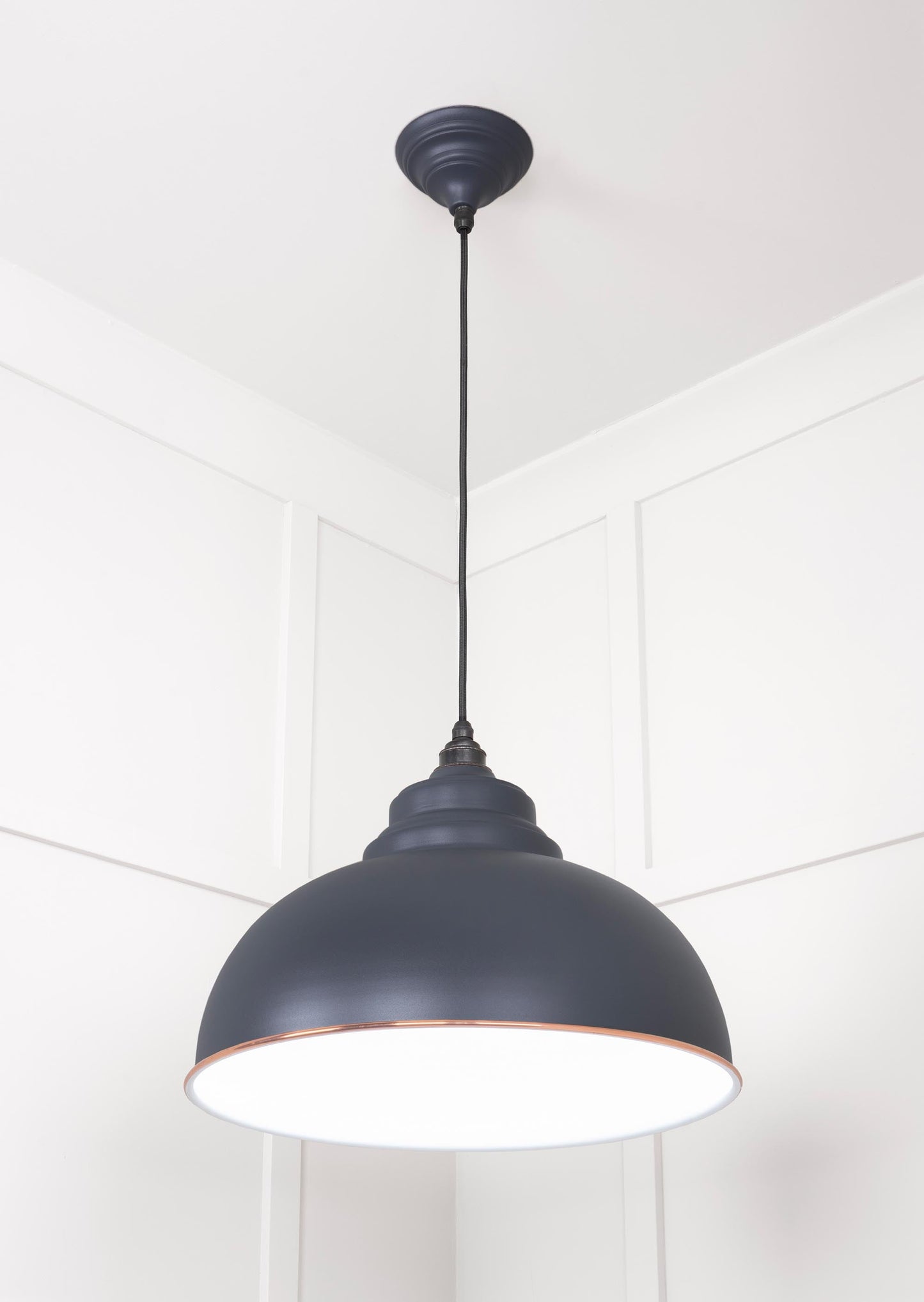 From The Anvil White Gloss Harborne Pendant