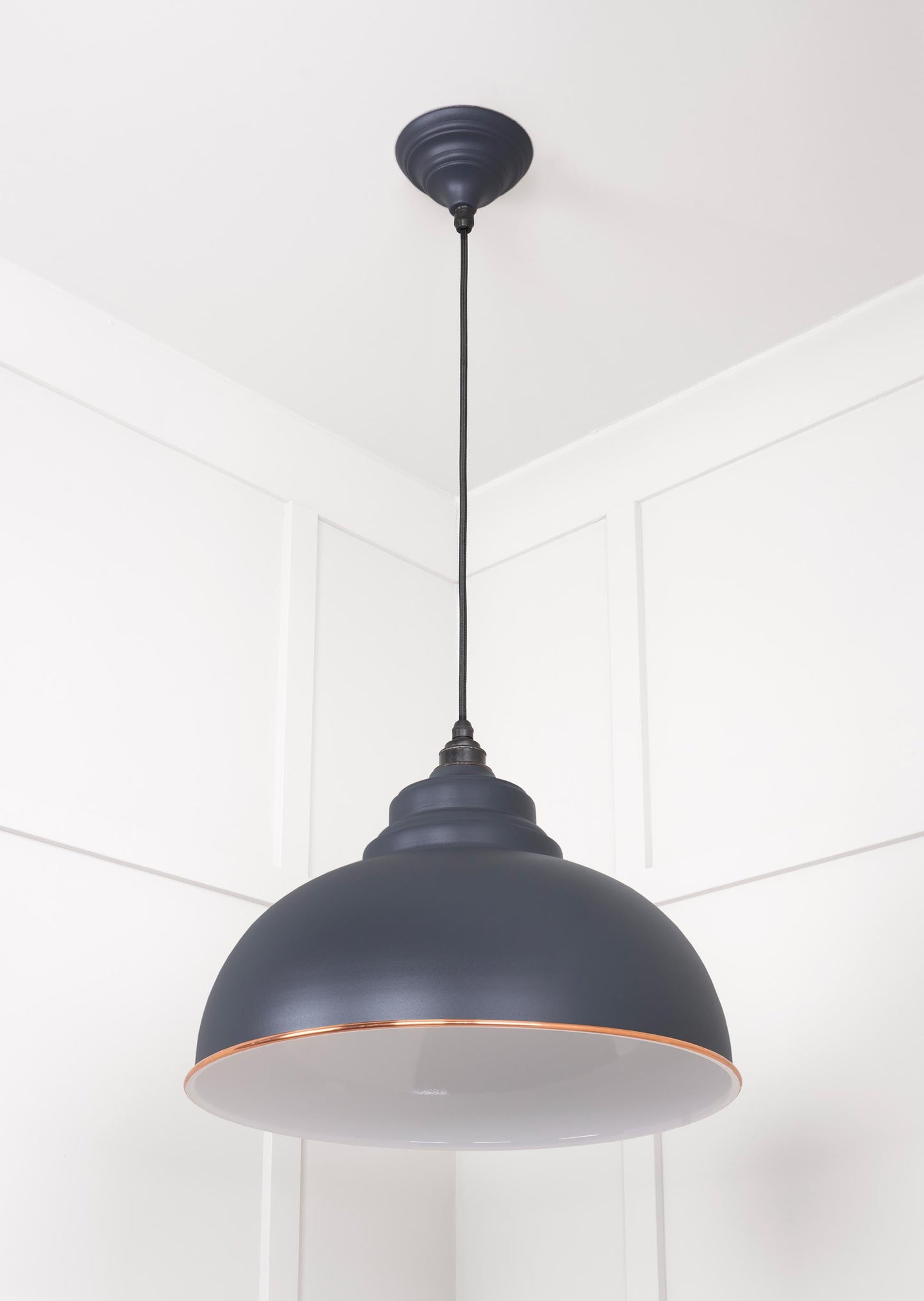 From The Anvil White Gloss Harborne Pendant