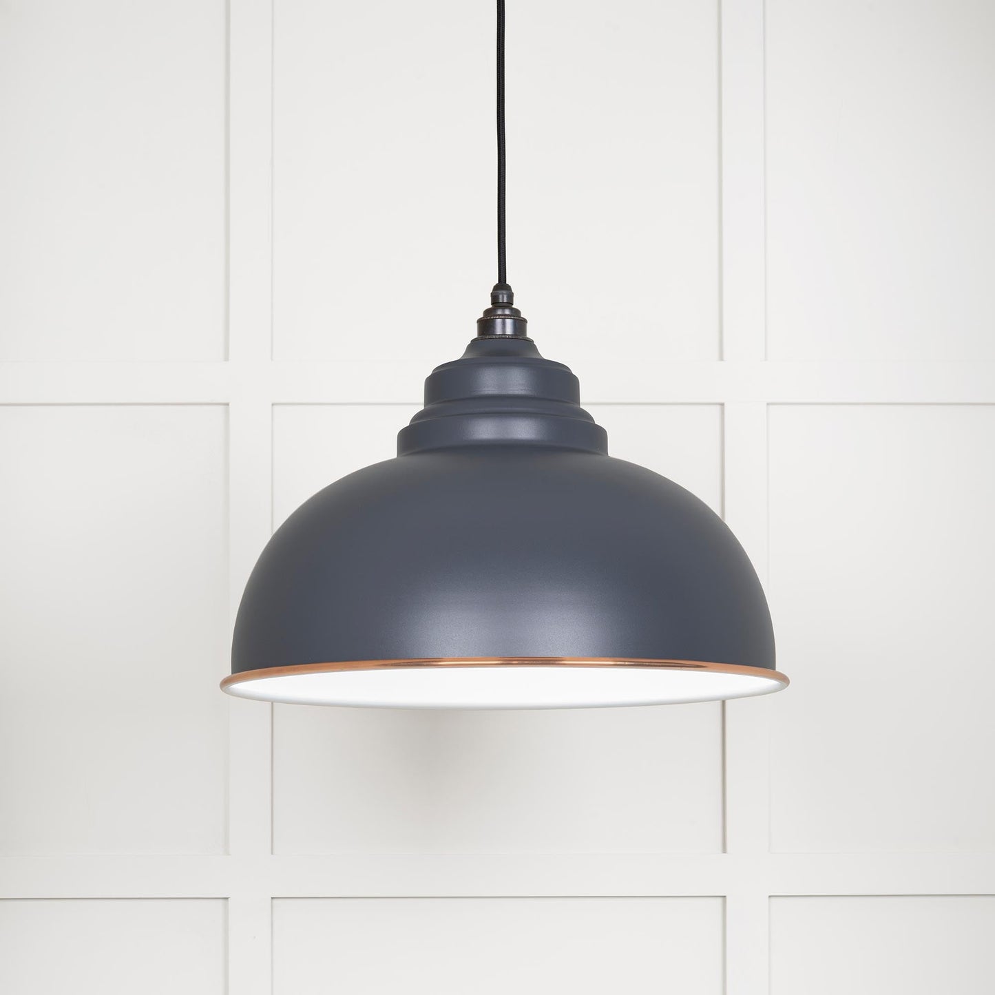 From The Anvil White Gloss Harborne Pendant