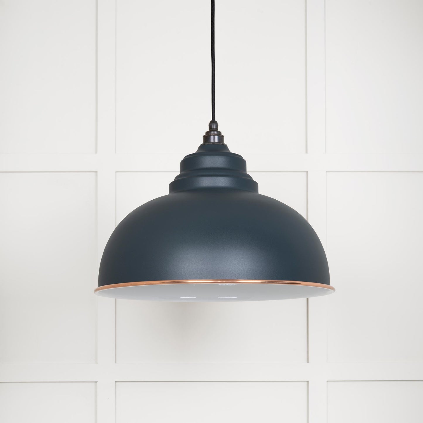 From The Anvil White Gloss Harborne Pendant