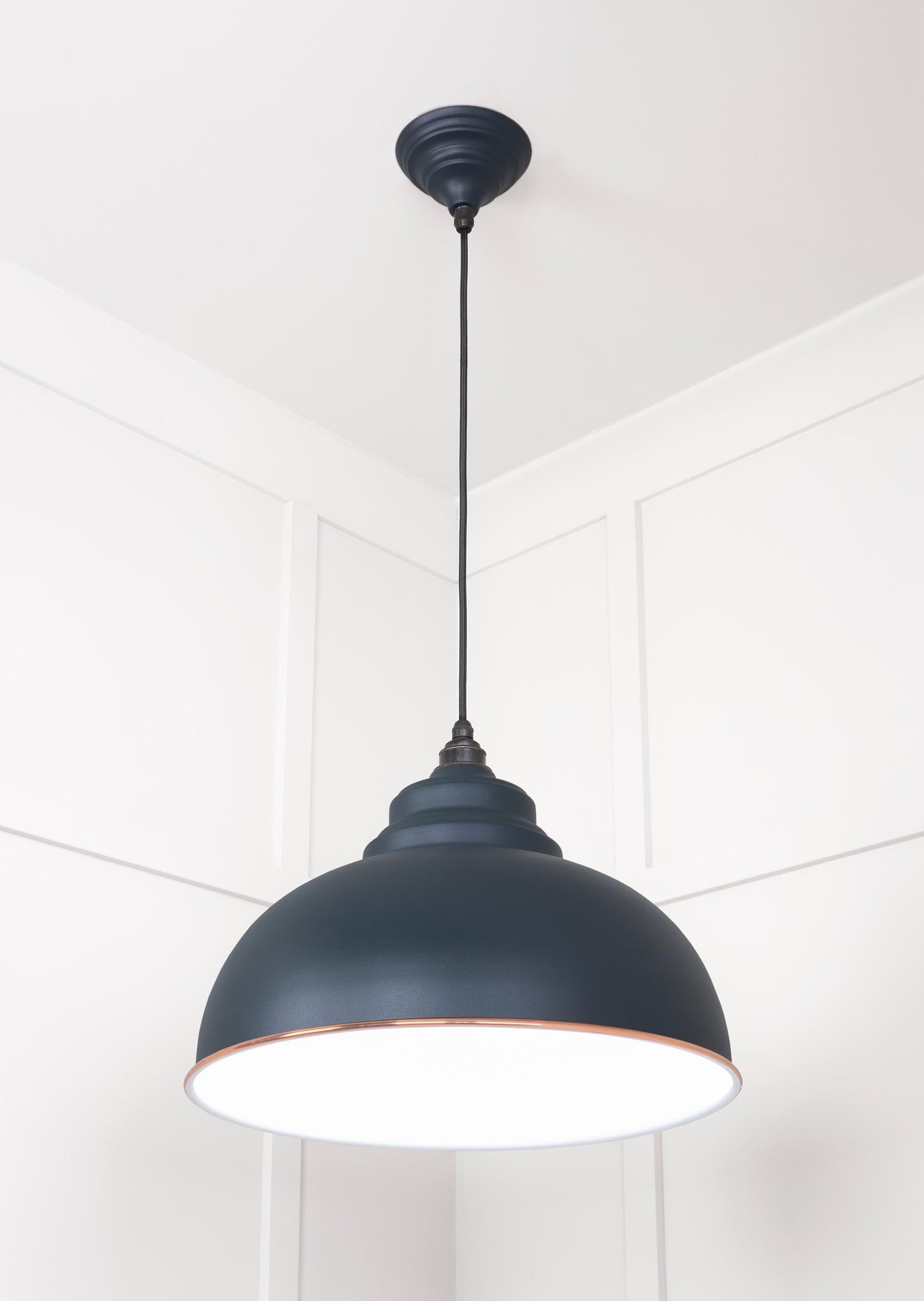 From The Anvil White Gloss Harborne Pendant