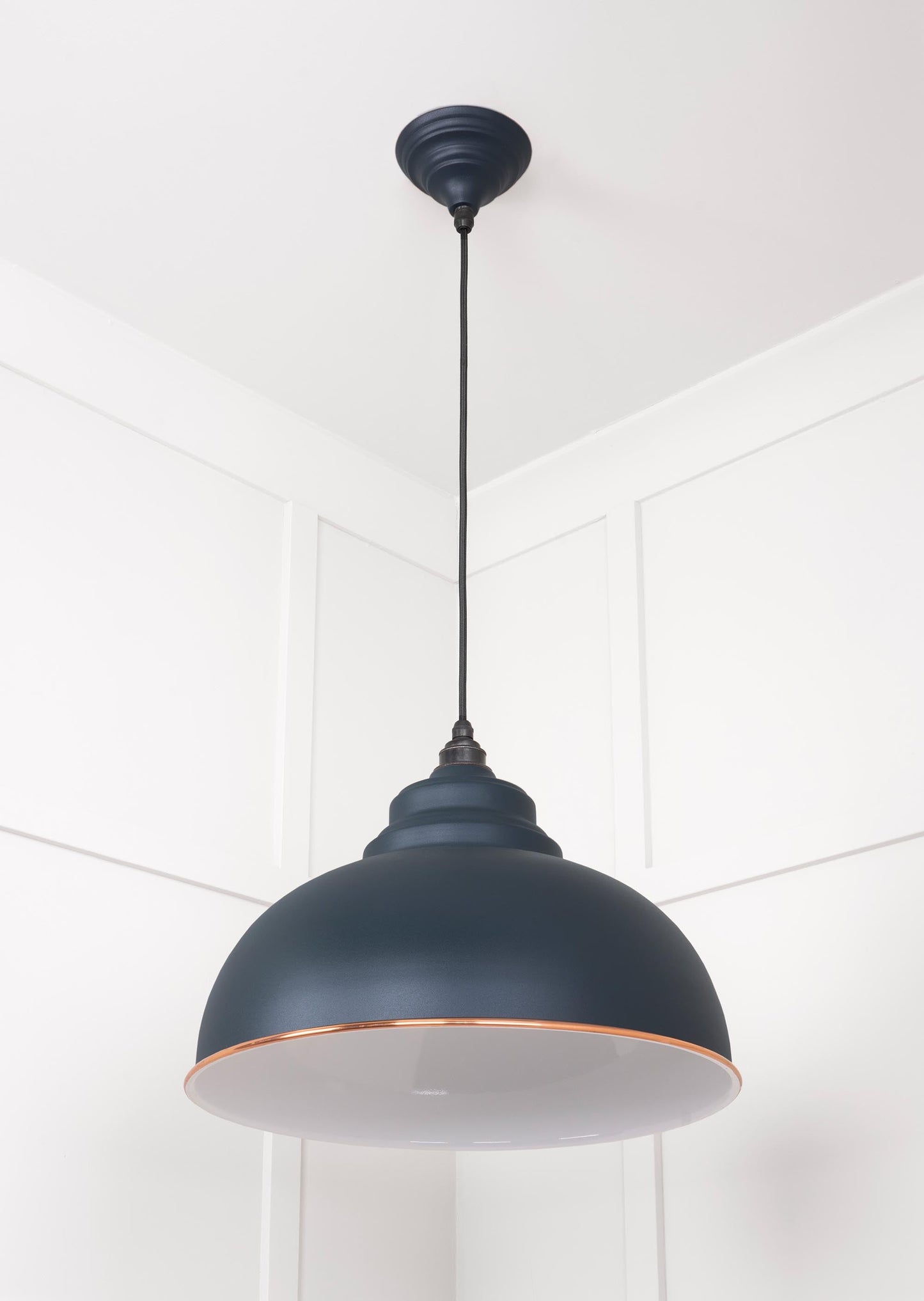 From The Anvil White Gloss Harborne Pendant