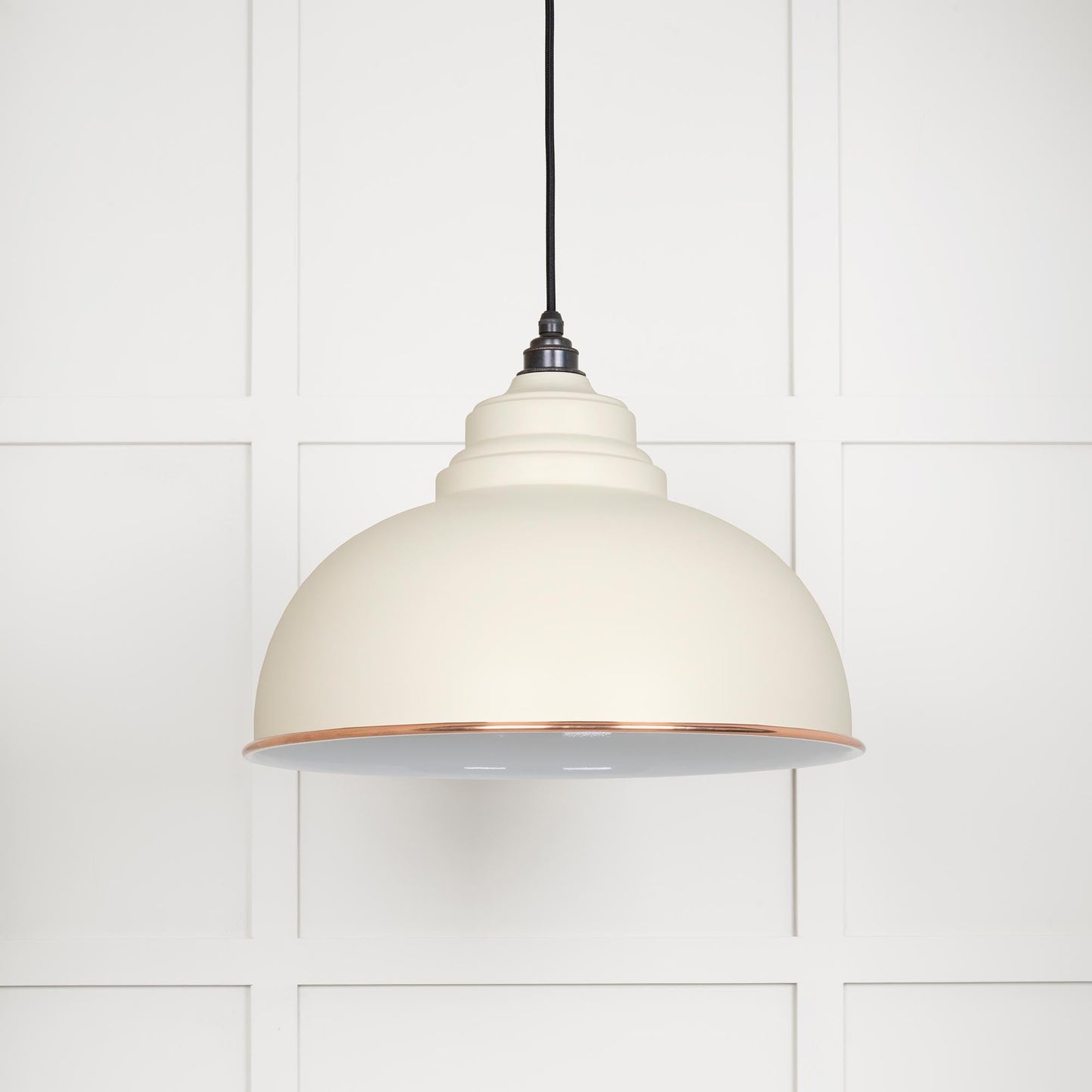From The Anvil White Gloss Harborne Pendant