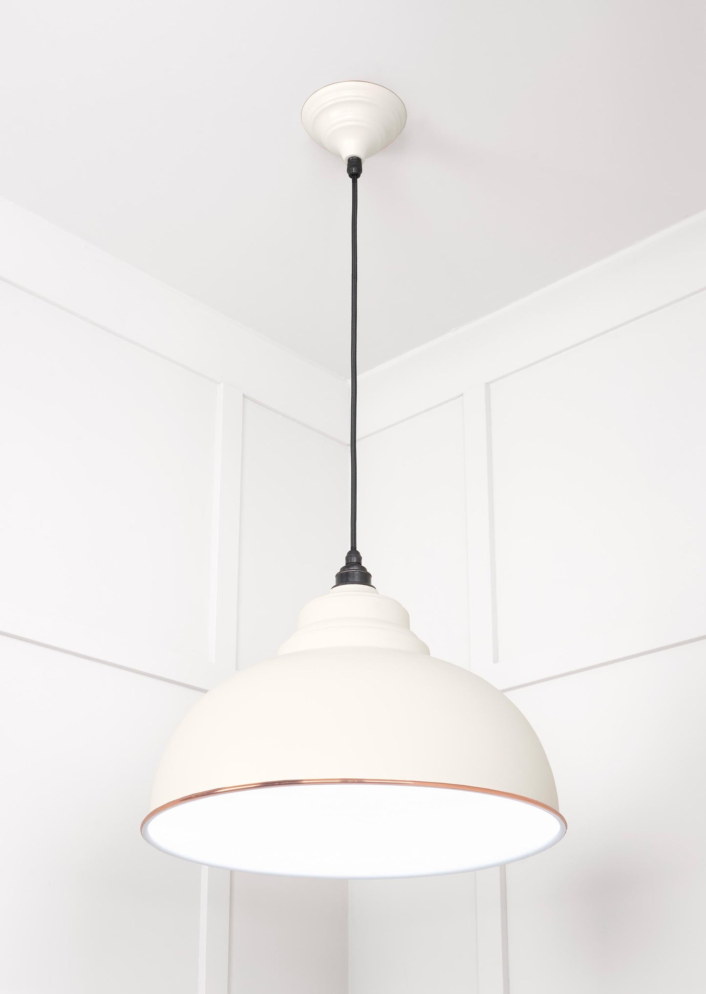 From The Anvil White Gloss Harborne Pendant