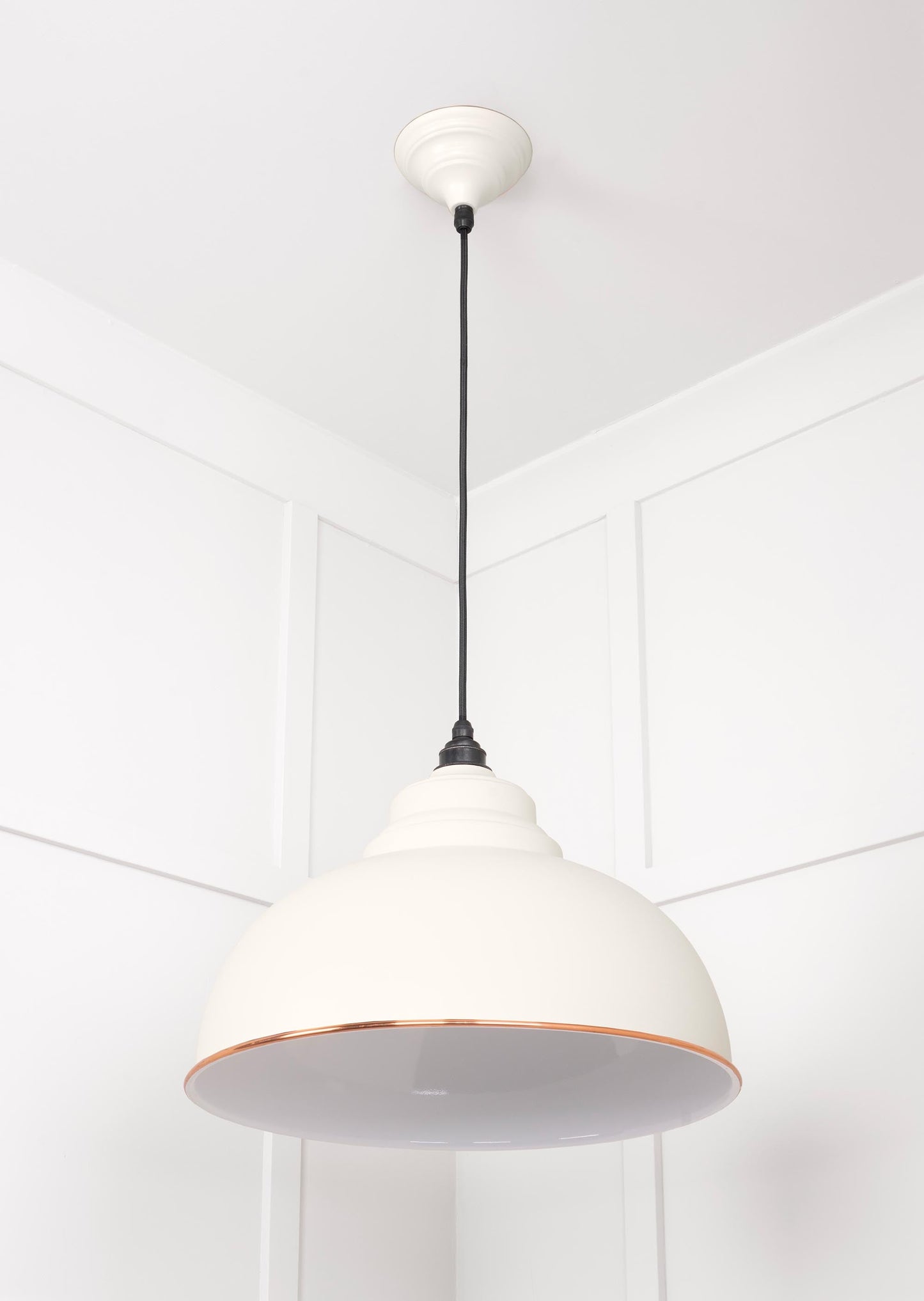 From The Anvil White Gloss Harborne Pendant
