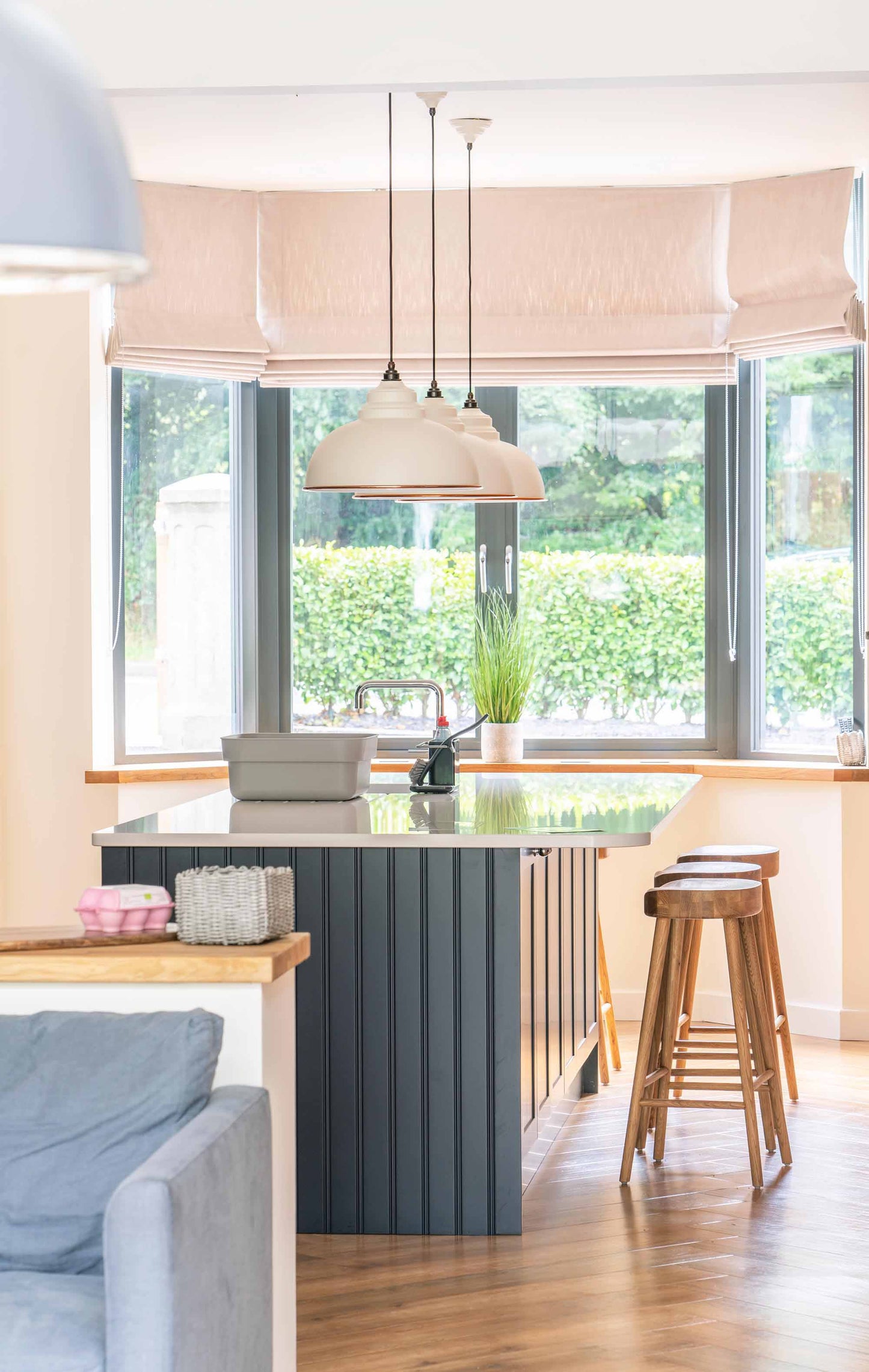 From The Anvil White Gloss Harborne Pendant