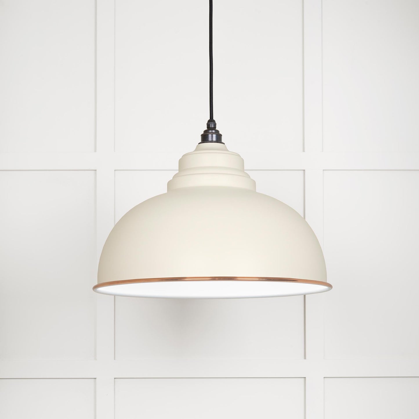 From The Anvil White Gloss Harborne Pendant