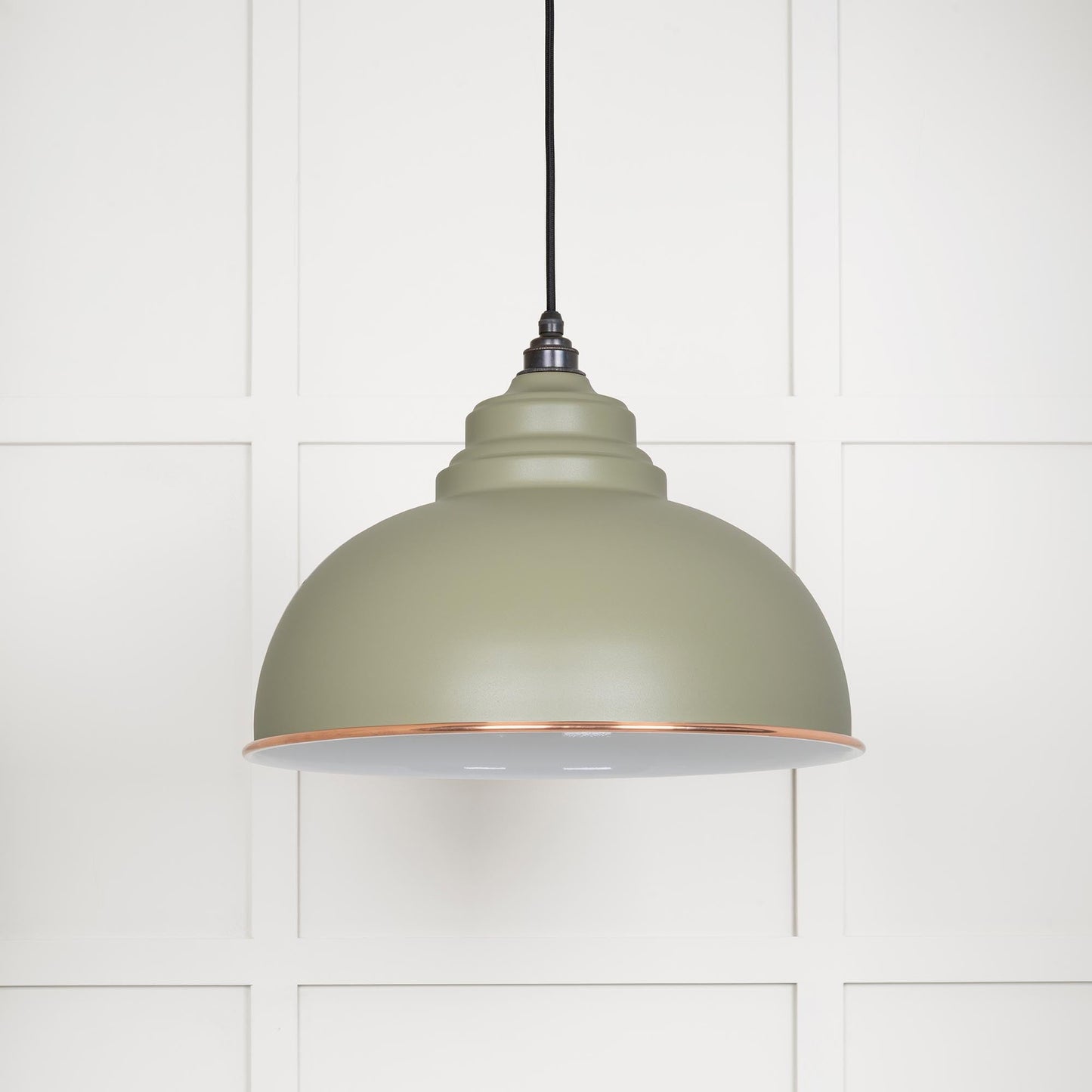 From The Anvil White Gloss Harborne Pendant