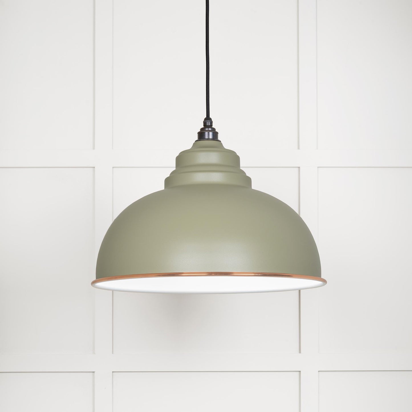 From The Anvil White Gloss Harborne Pendant
