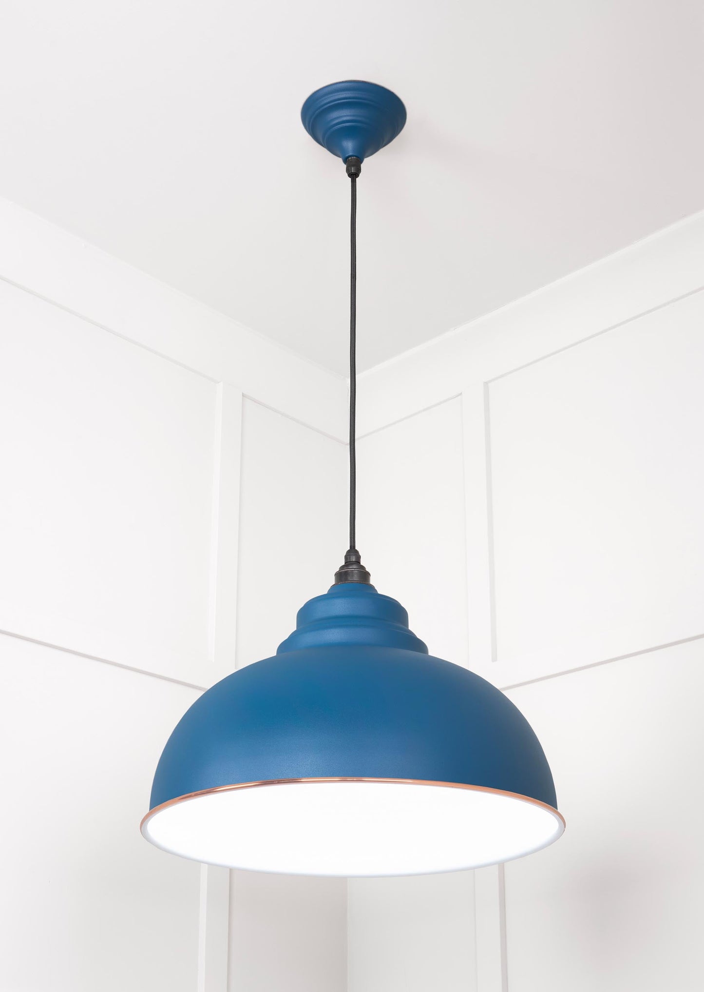 From The Anvil White Gloss Harborne Pendant