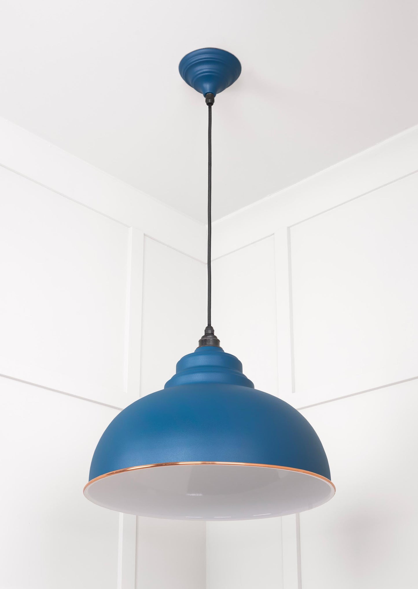 From The Anvil White Gloss Harborne Pendant