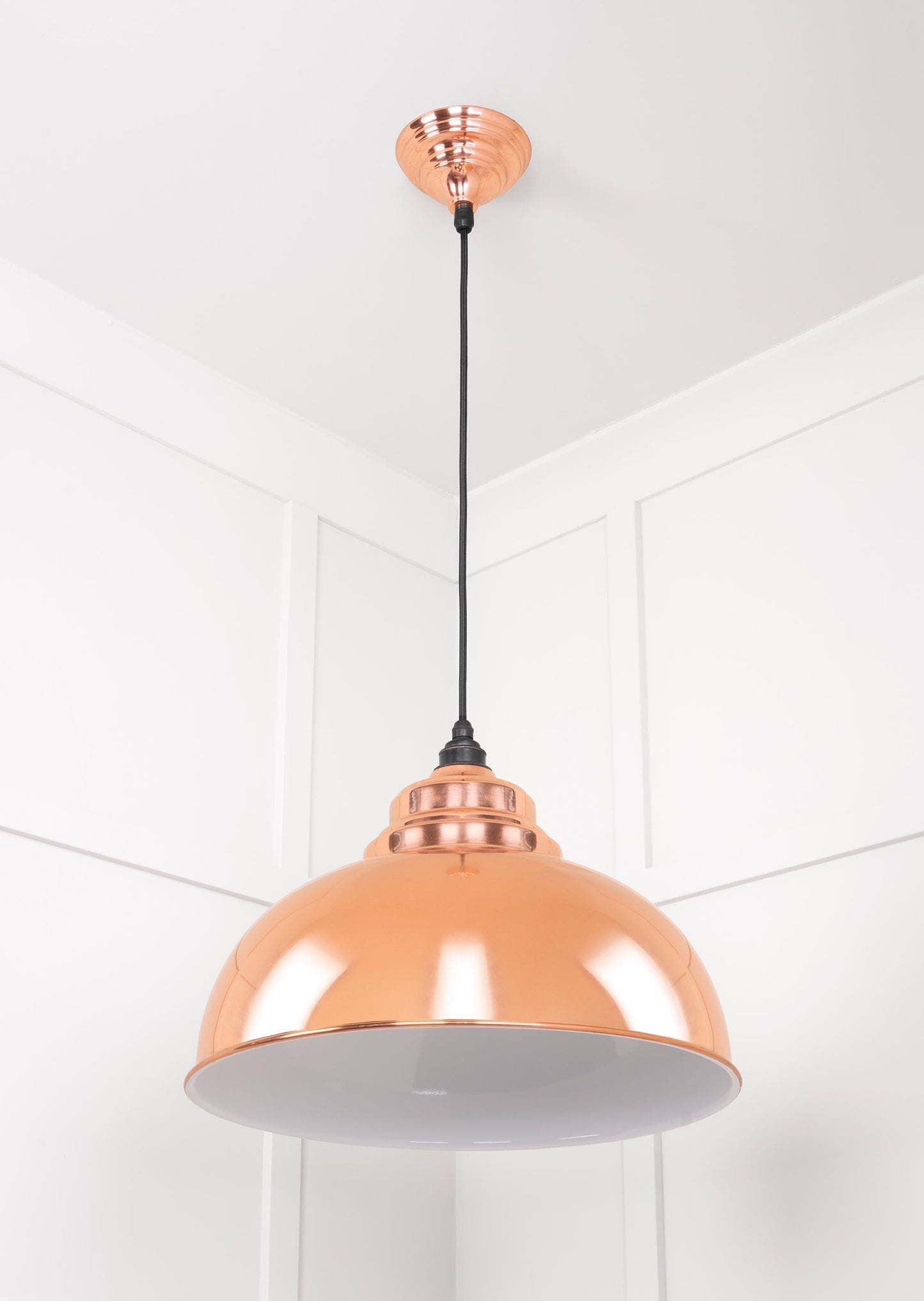 From The Anvil White Gloss Harborne Pendant