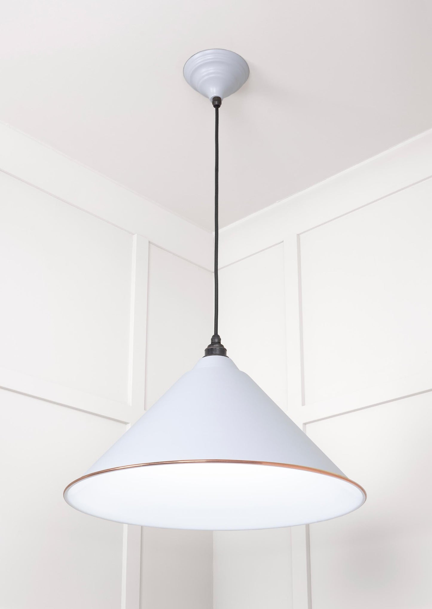 From The Anvil White Gloss Hockley Pendant