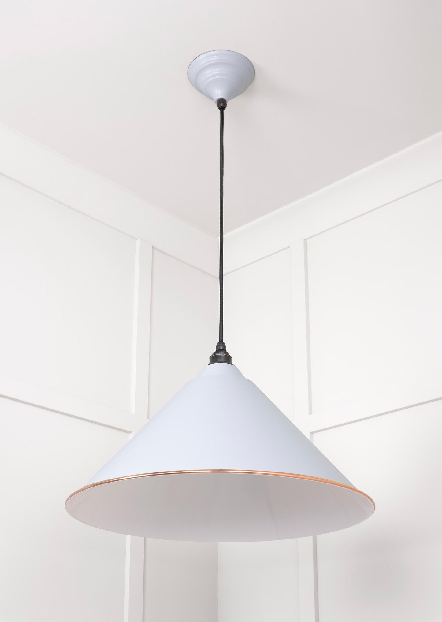 From The Anvil White Gloss Hockley Pendant