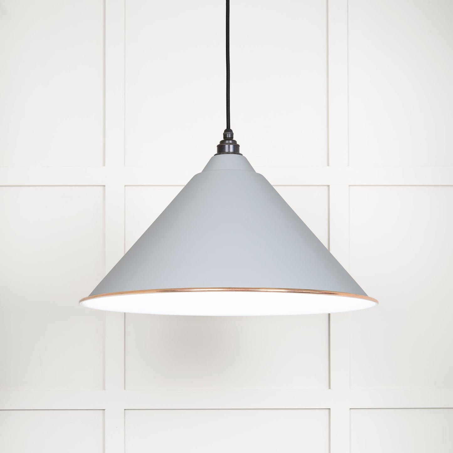 From The Anvil White Gloss Hockley Pendant