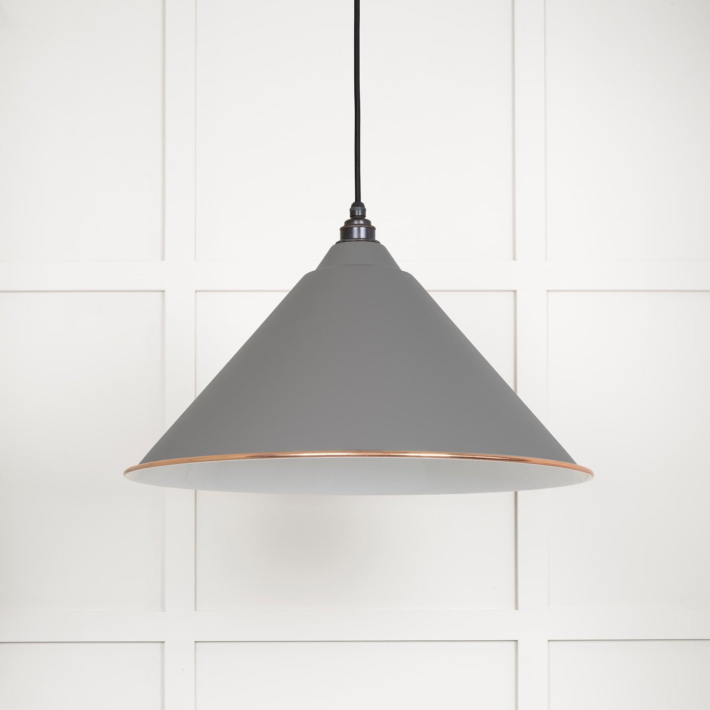From The Anvil White Gloss Hockley Pendant